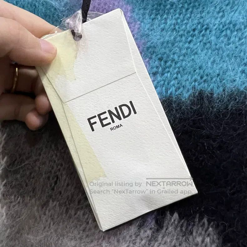 Fendi Fendi Contrast Mohair Knit Top Size XXS / US 00 / IT 34 - 6 Thumbnail