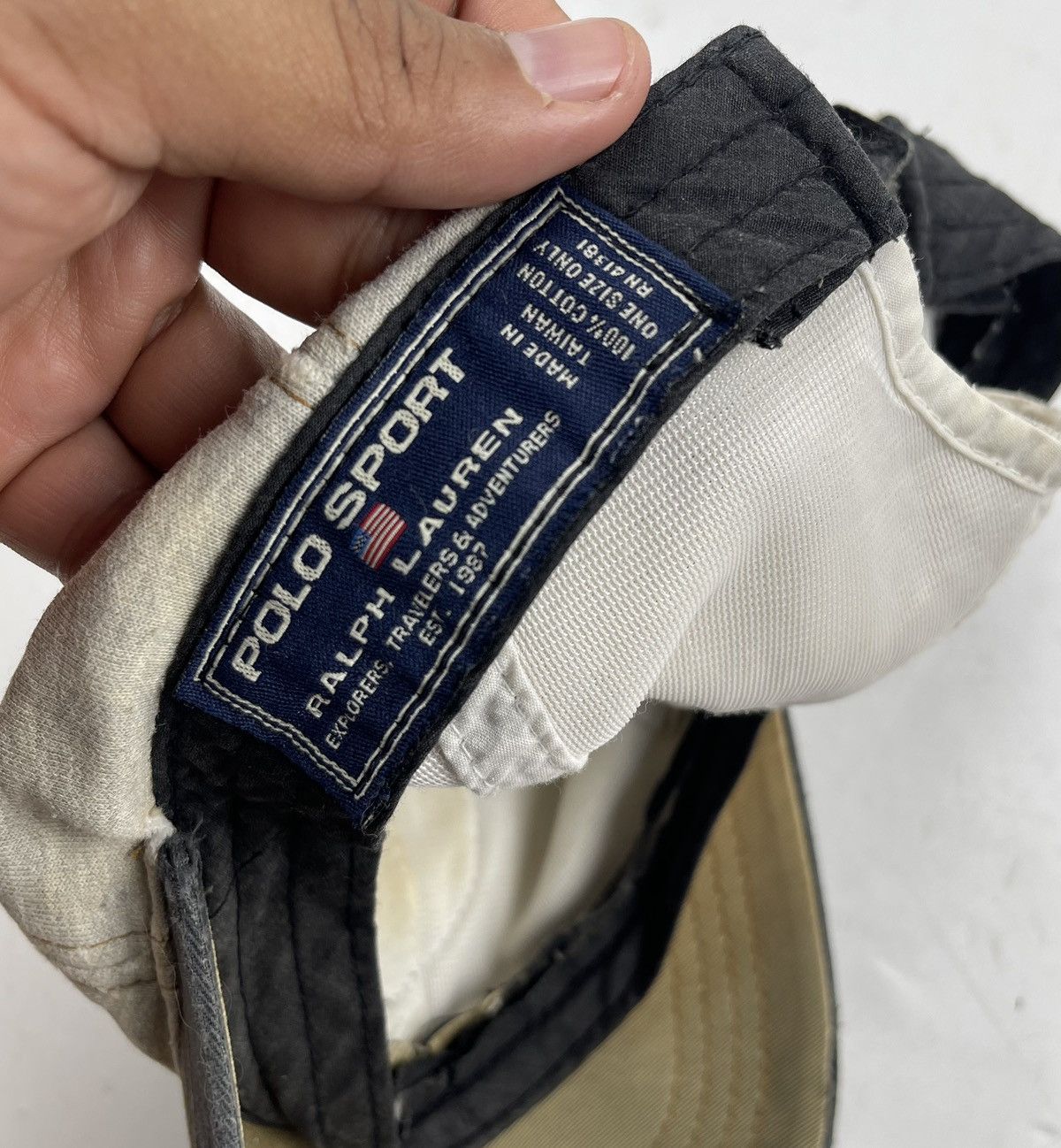 Polo Ralph Lauren × Ralph Lauren × Vintage distressed vintage polo sport ralph lauren hat cap tc28 Size ONE SIZE - 7 Thumbnail