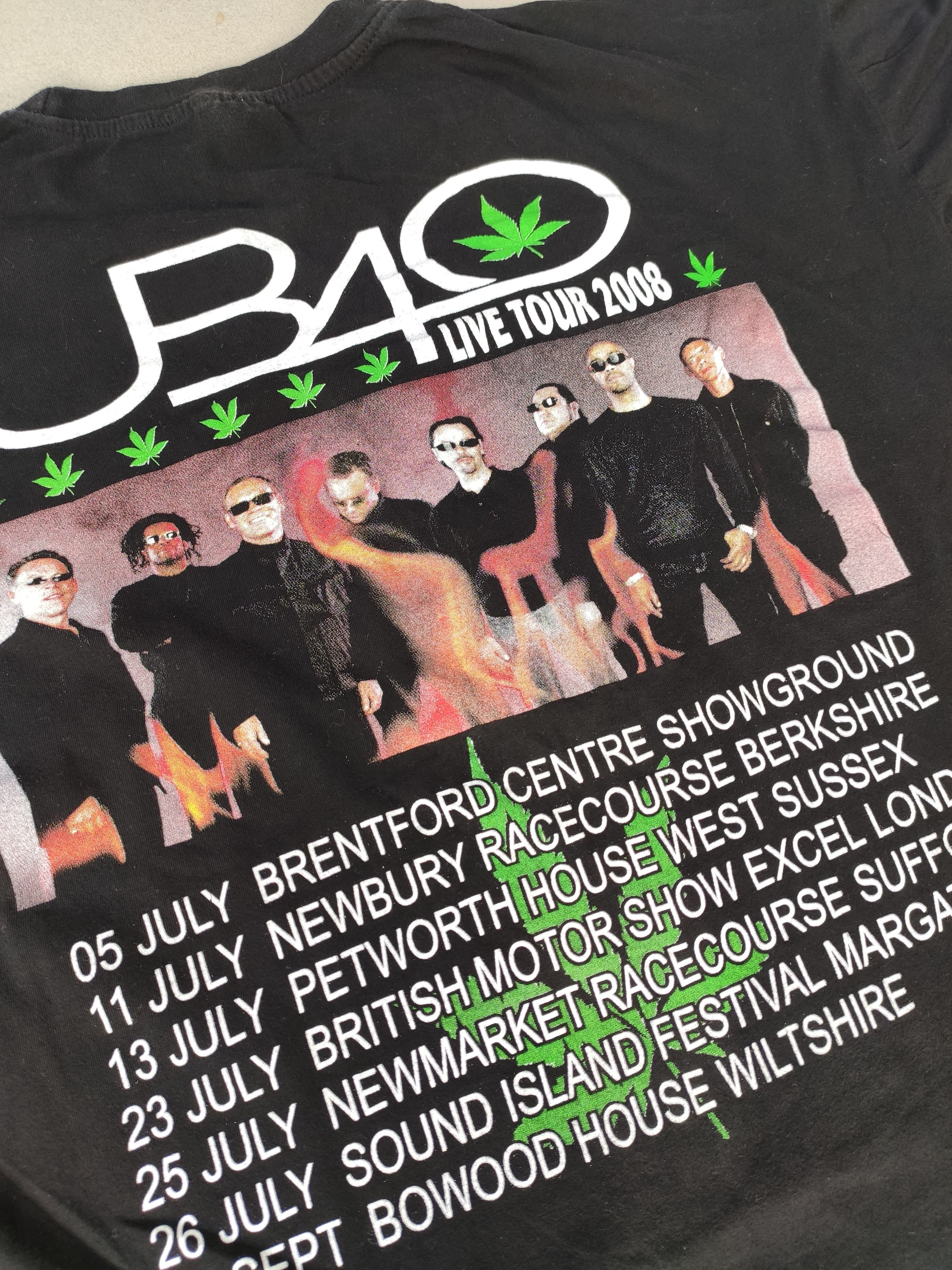 Band Tees × Vintage Vintage UB40 band tee grown weed 90s usa Size US L / EU 52-54 / 3 - 4 Thumbnail