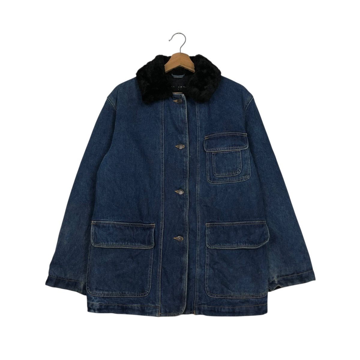 Vintage 🔥VINTAGE CHORE DENIM JACKET GALLERY BLANKET ISSEY MIYAKE Size US S / EU 44-46 / 1 - 3 Thumbnail