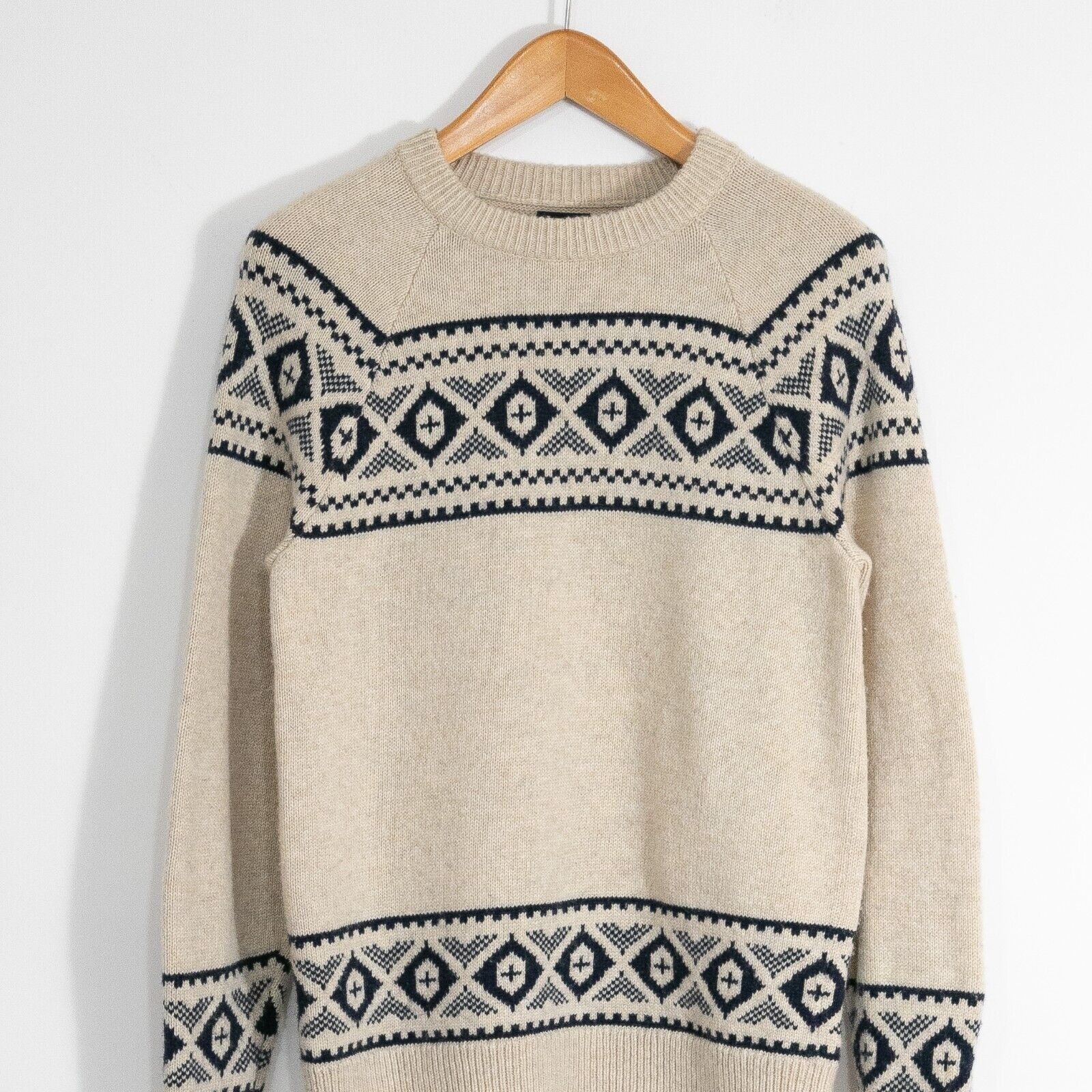 J.Crew J.Crew Fair Isle Wool Blend Sweater Mens Small - Distressed Size US S / EU 44-46 / 1 - 2 Thumbnail