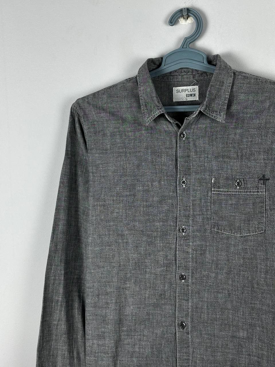 Edwin Edwin Surplus Japanese Denim Heavyweight Shirt Size US L / EU 52-54 / 3 - 3 Thumbnail
