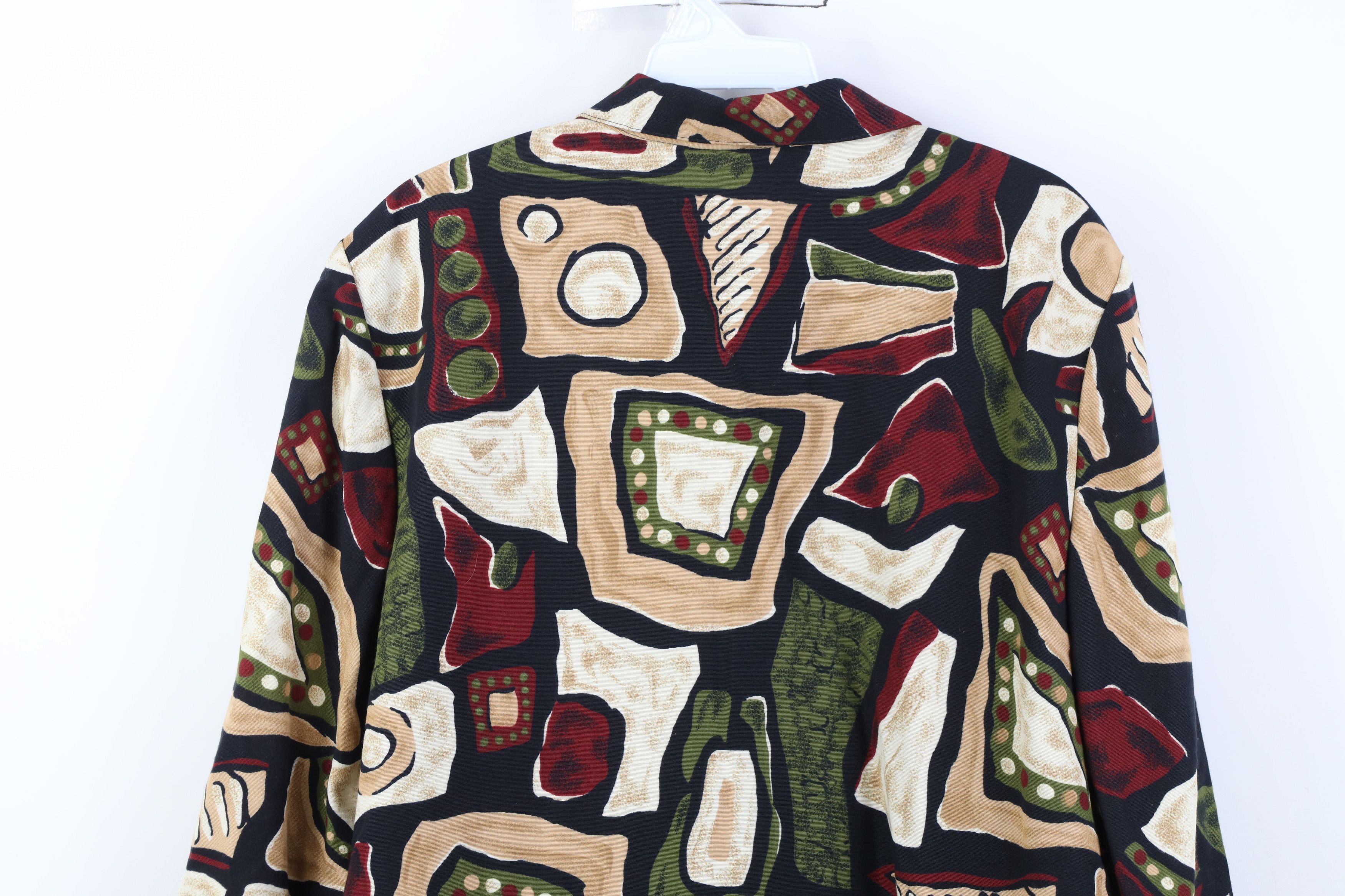 Vintage Vintage 90s Streetwear Blend Art Abstract Blazer Jacket US Size XL / US 12-14 / IT 48-50 - 12 Thumbnail
