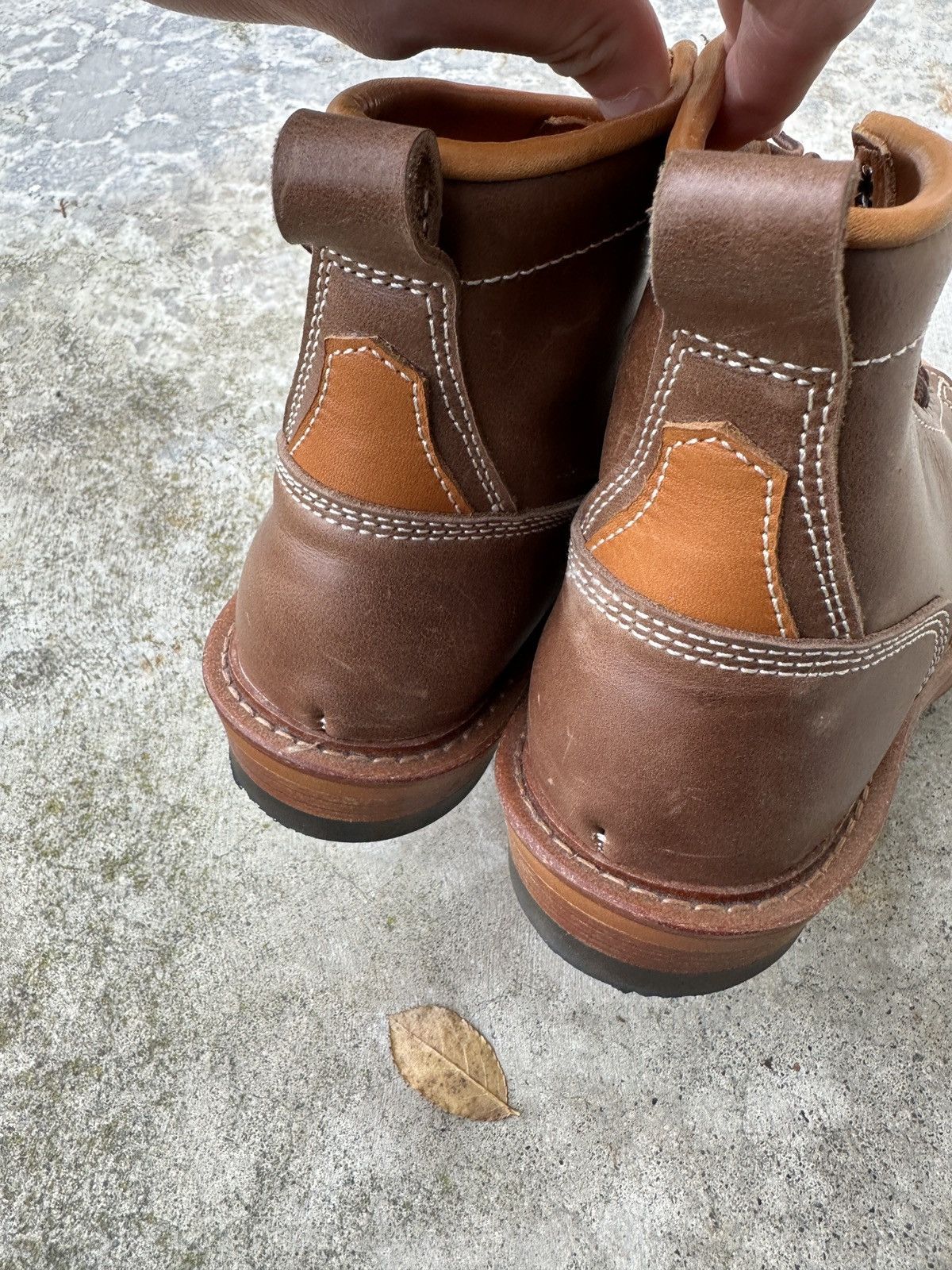 Vintage Monkey hiking welt construction leather redwing boot Size US 6.5 / EU 39-40 - 13 Thumbnail