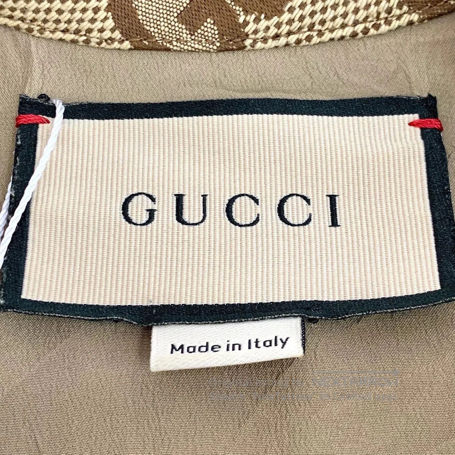Gucci brown logo print long sleeve shirt. Size US S / EU 44-46 / 1 - 5 Thumbnail