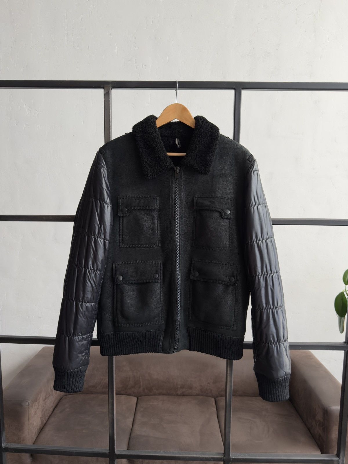 Dior Dior Leather Shearling Jacket FW07 Navigate Hedi Slimane Size US L / EU 52-54 / 3 - 2 Thumbnail