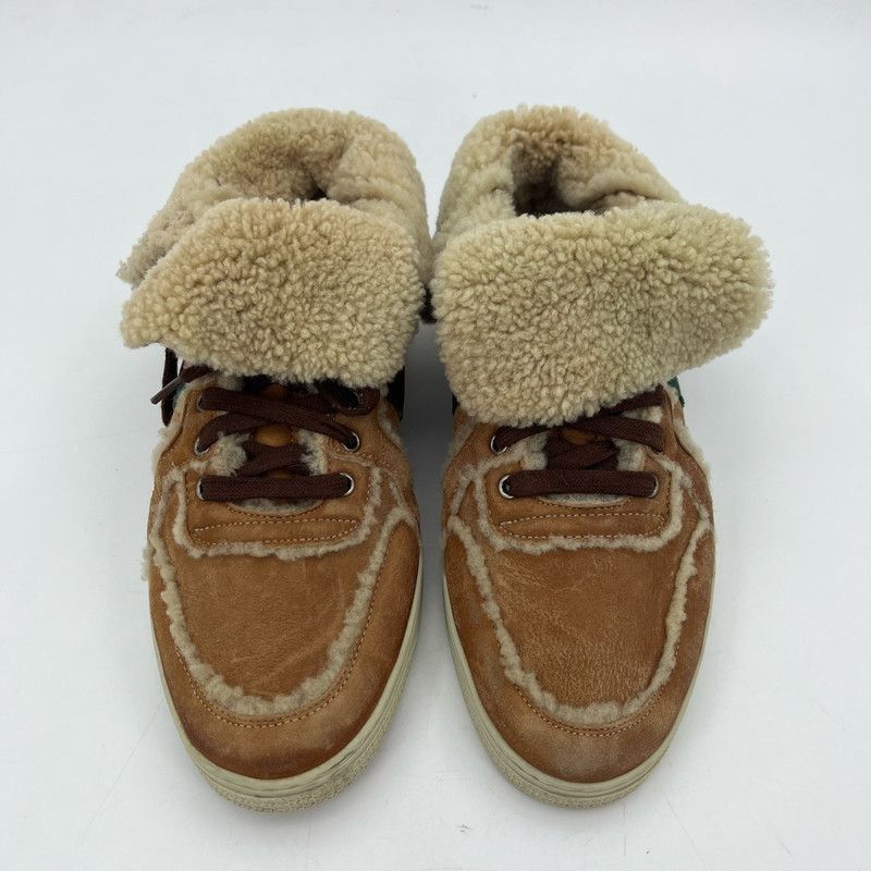 Gucci Gucci Brown Shearling Casual Shoes for Men -2508 Size US 9.5 / EU 42-43 - 1 Thumbnail