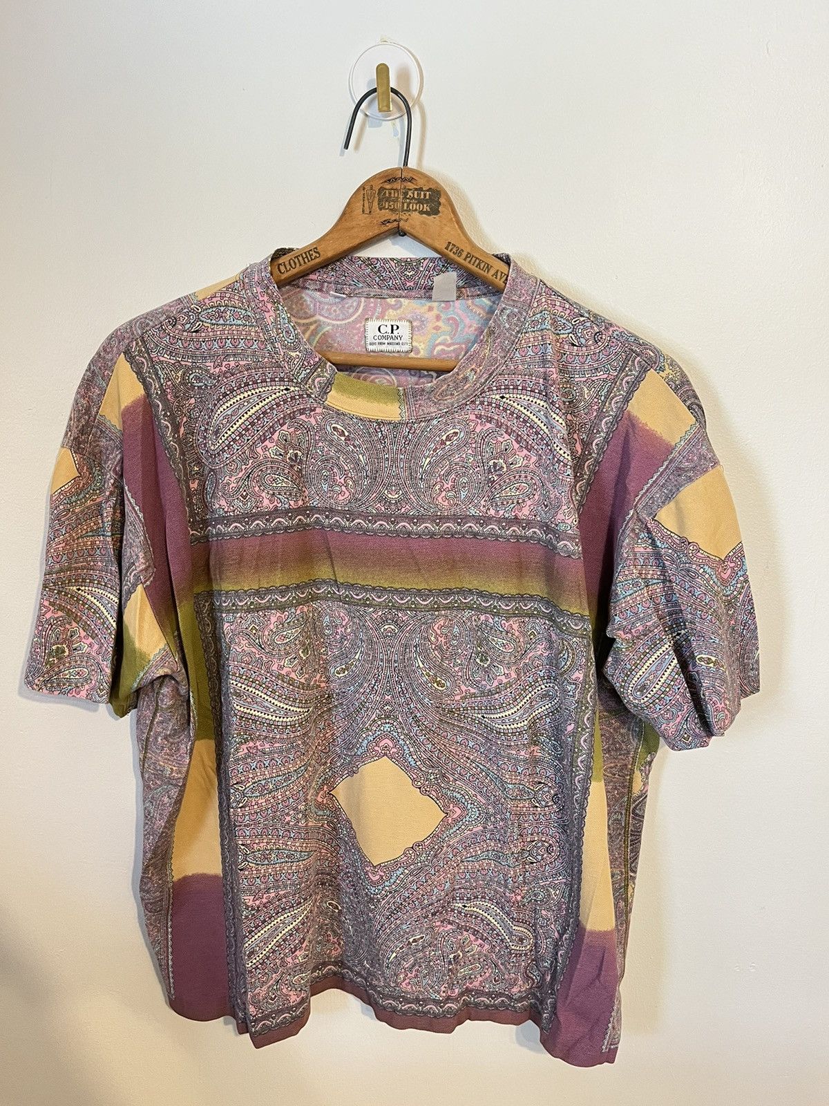 Vintage C.P Company Vintage 1980s Aztec Floral Print T-Shirt Rare 🔥 Size US XL / EU 56 / 4 - 1 Thumbnail