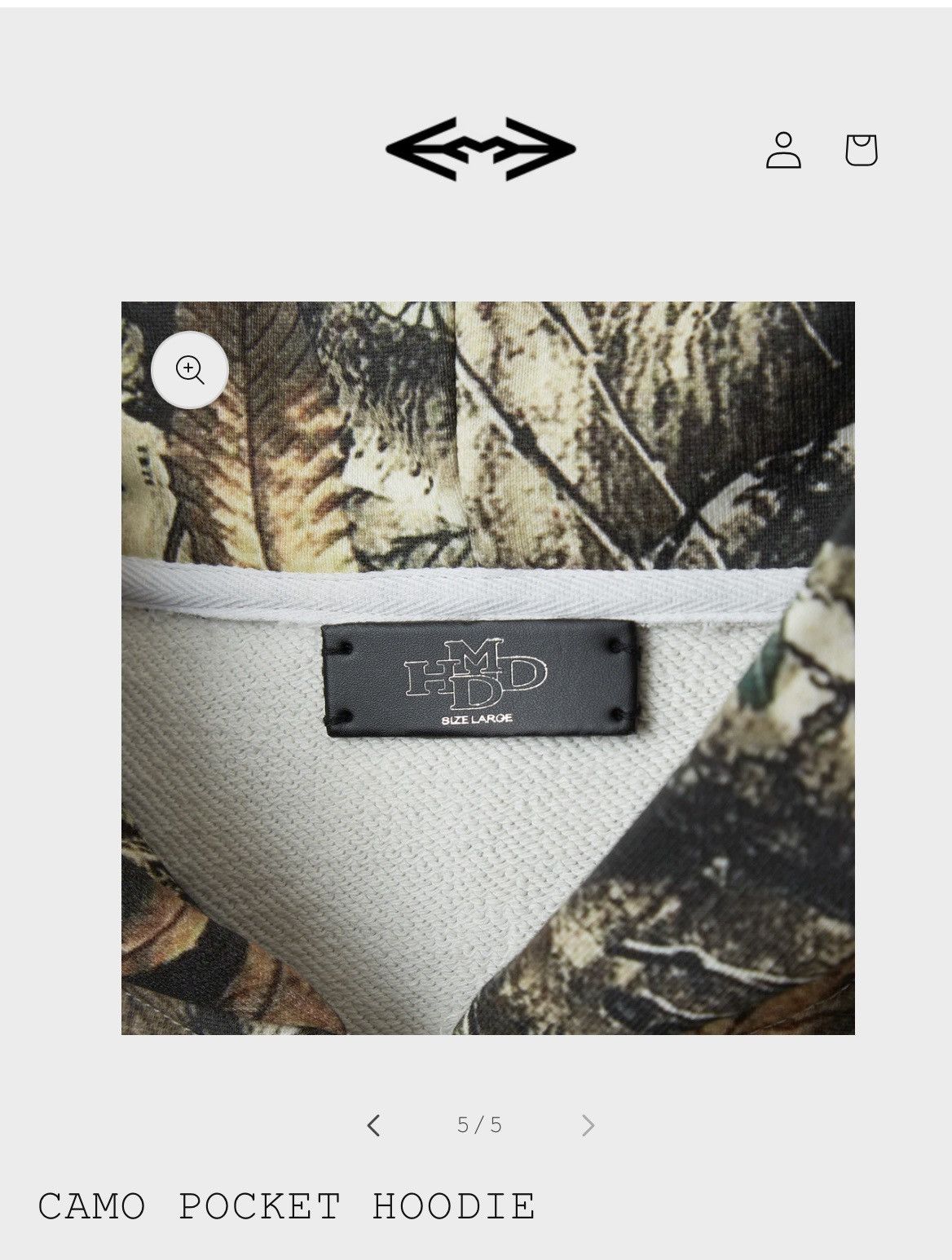 HMDD HMDD CAMO POCKET HOODIE Size US L / EU 52-54 / 3 - 5 Thumbnail