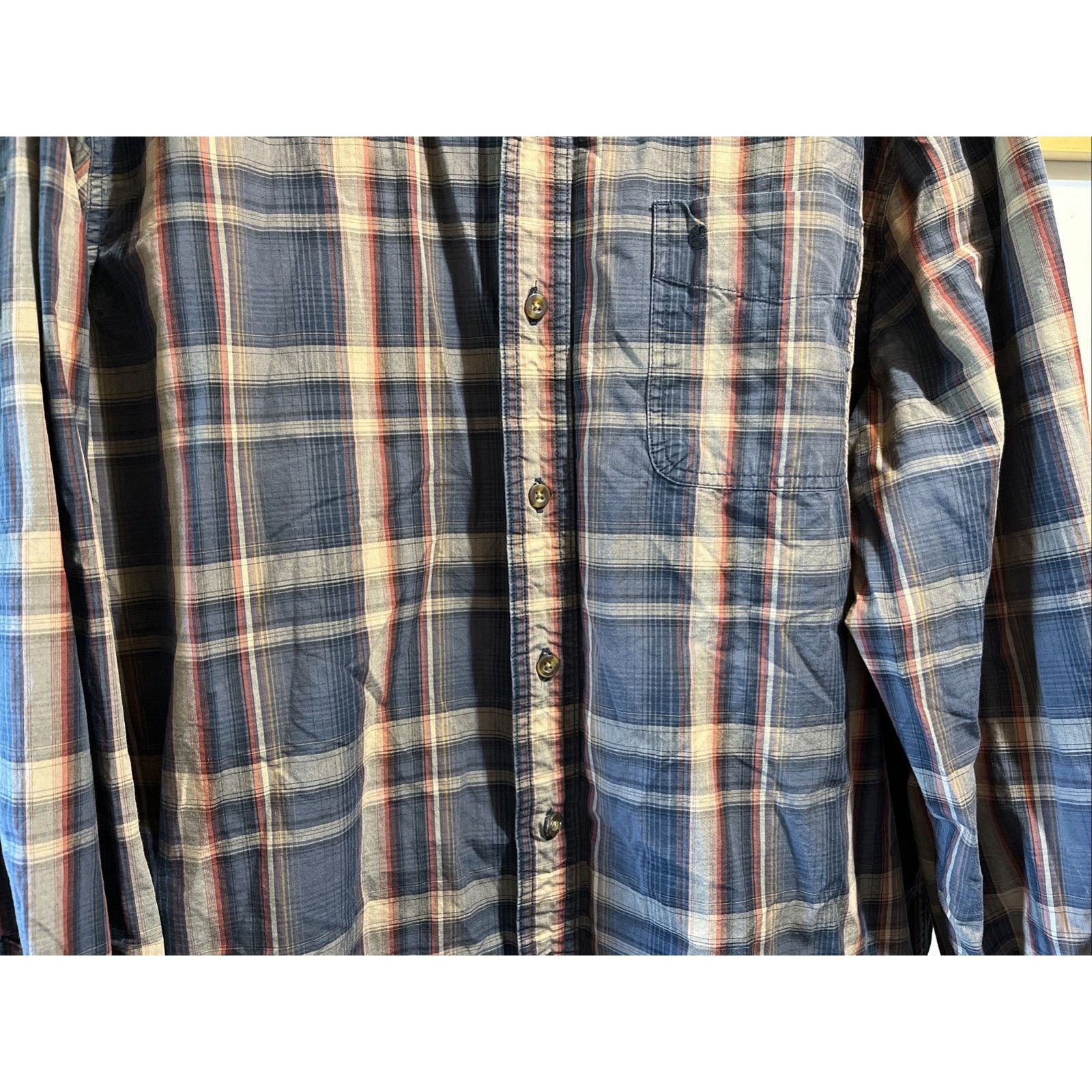 Carhartt Carhartt Shirt Men XXLT Blue Brown Plaid Outdoor Relaxed Fit Size US XXL / EU 58 / 5 - 5 Thumbnail