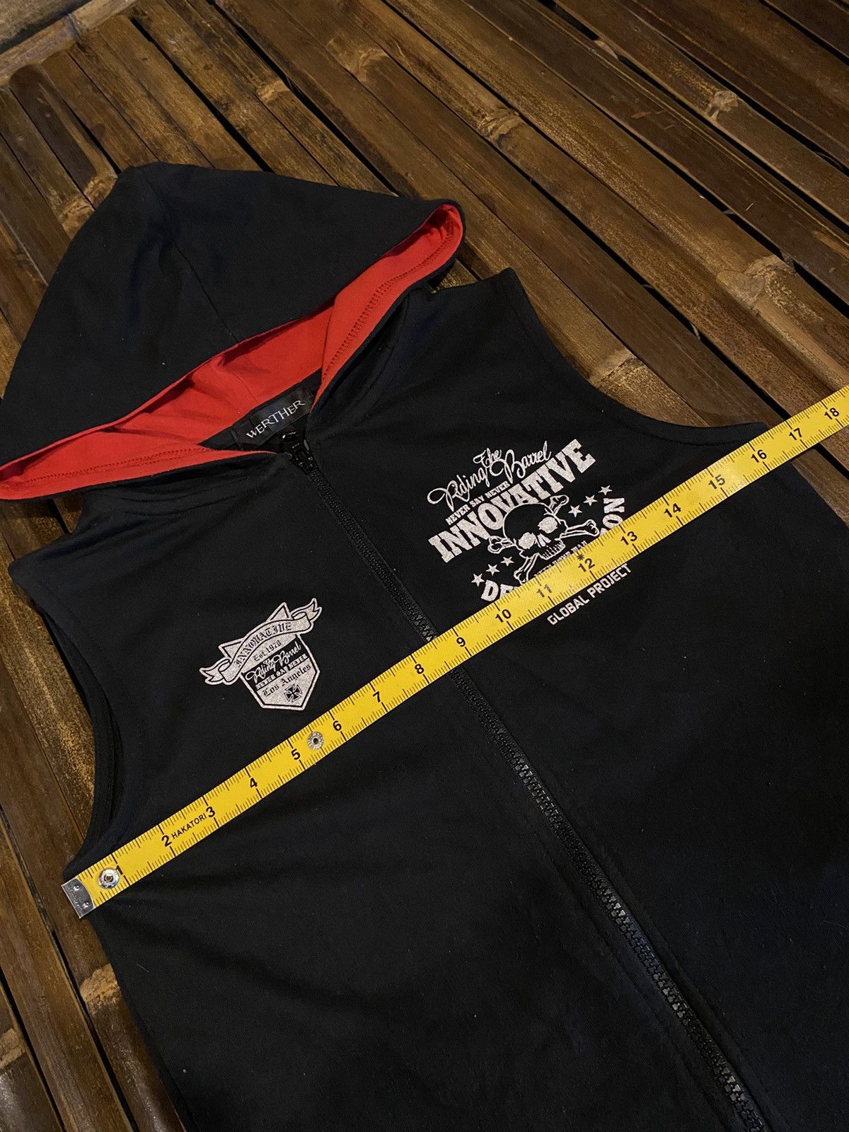 Japanese Brand WERTHER PUNK STYLE HOODIE Size US S / EU 44-46 / 1 - 10 Thumbnail