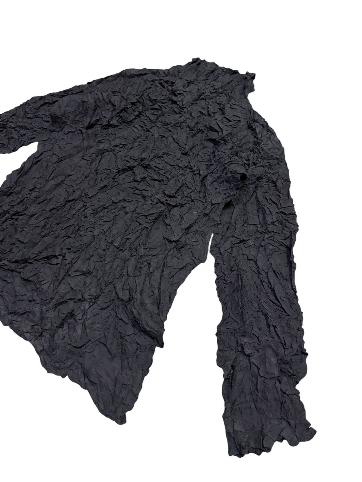 Issey Miyake Vintage 80s Issey Miyake Turtle Neck Crinkle Pleat Long Size US M / EU 48-50 / 2 - 6 Thumbnail