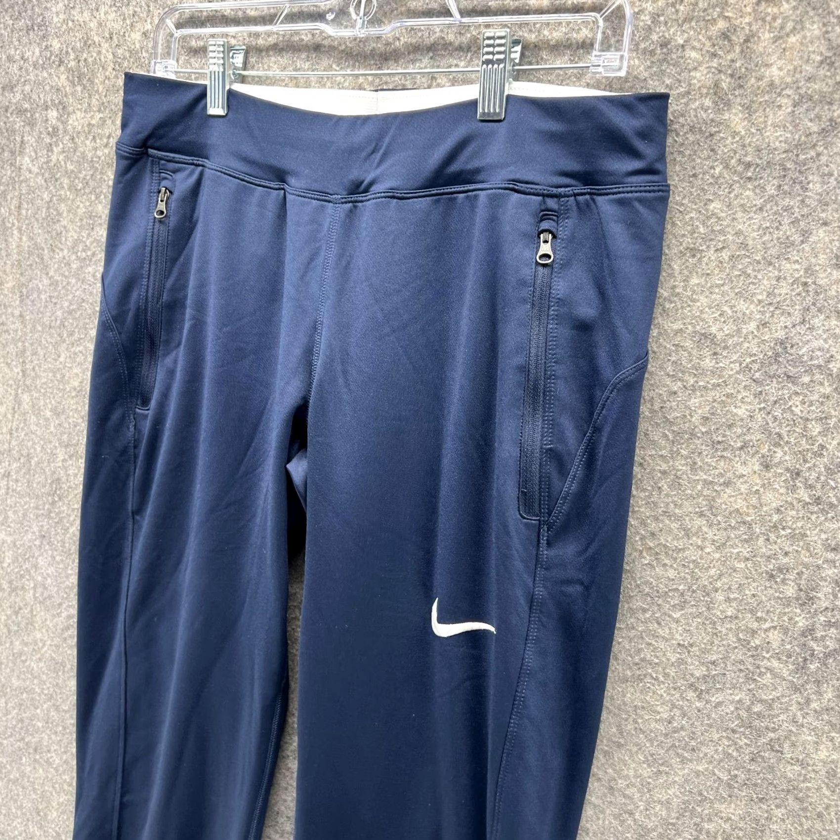 Nike Nike Sweatpants Women Medium Blue Navy Training Outdoors Running Swoosh Vintage Size 32" / US 10 / IT 46 - 4 Thumbnail