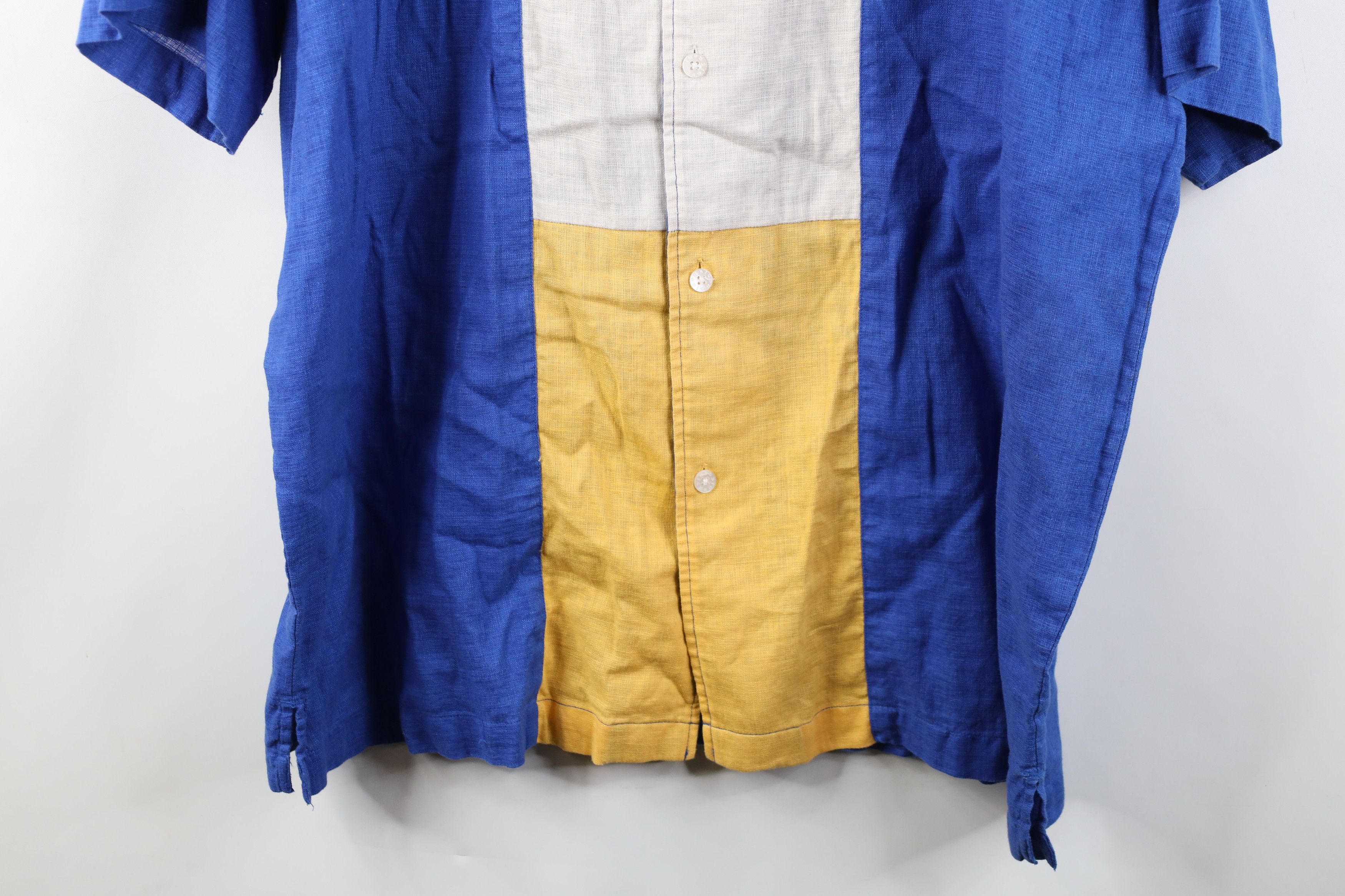 Karl Kani Vintage 90s Y2K Karl Kani Linen Short Sleeve Button Shirt Size US XXL / EU 58 / 5 - 3 Thumbnail