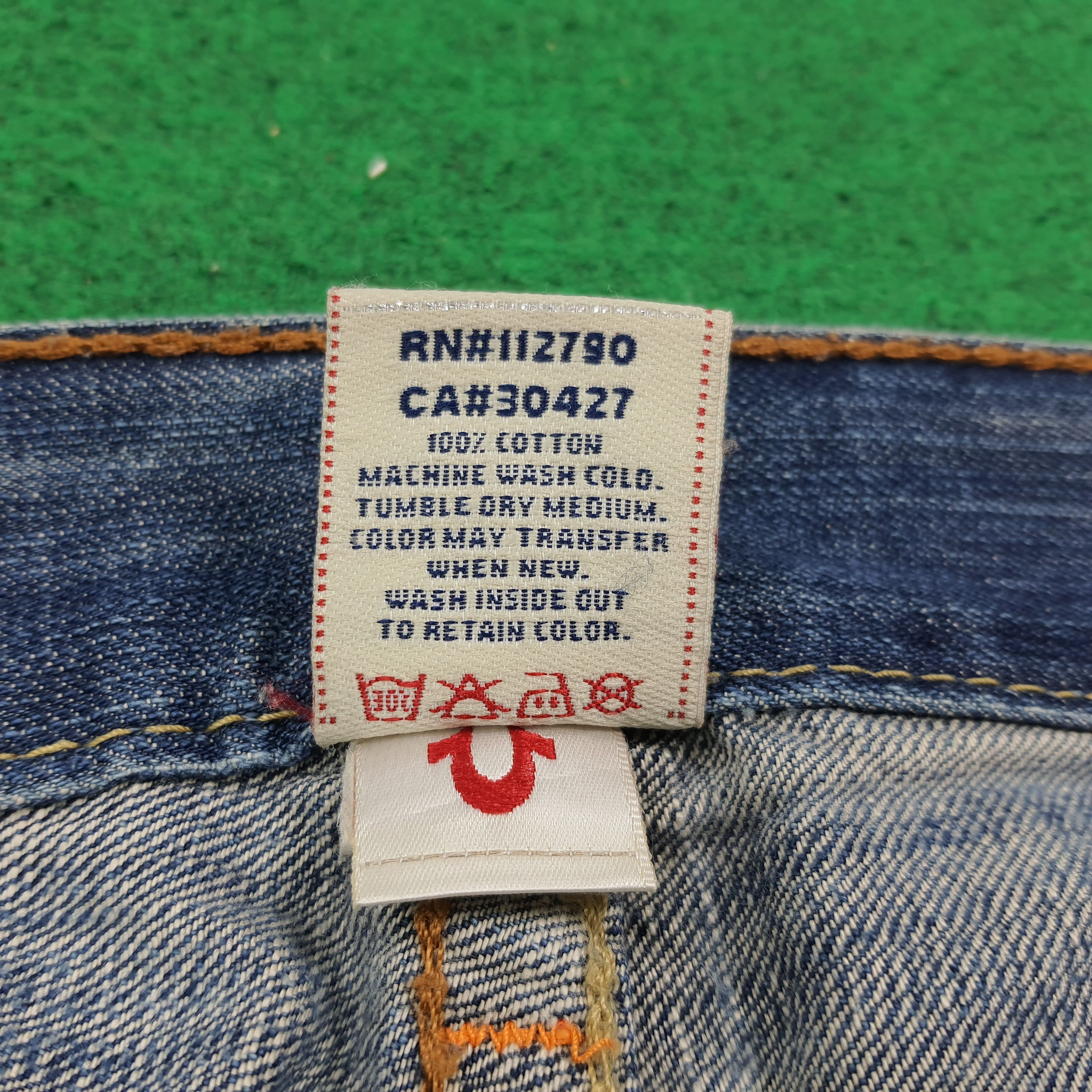 True Religion Vintage True Religion Jeans Blue Baggy Bootcut C280N28 Size US 33 - 12 Thumbnail