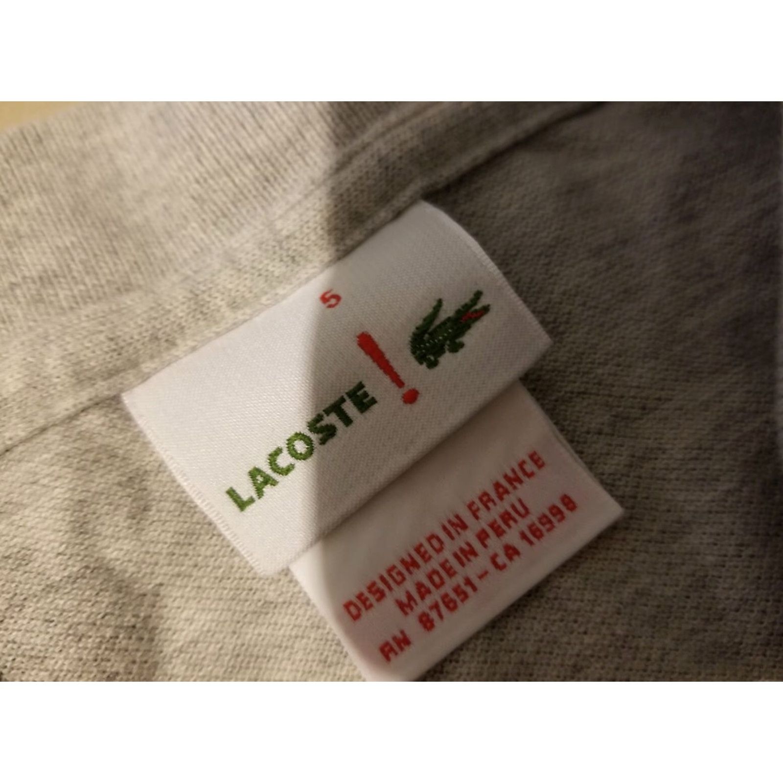 Lacoste Lacoste Polo Shirt Mens Large Gray Cotton Polo Shirt Mens Large Gray Lacoste Shirt Polo Shirt Mens Large Gray Cotton Size US L / EU 52-54 / 3 - 3 Thumbnail