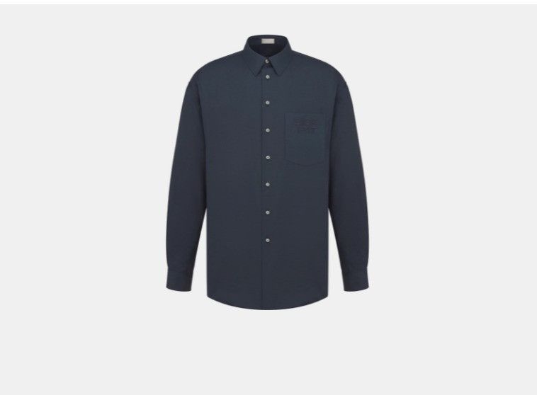 Dior o1w1db10425 413C511 Shirt in Blue Size US M / EU 48-50 / 2 - 1 Thumbnail