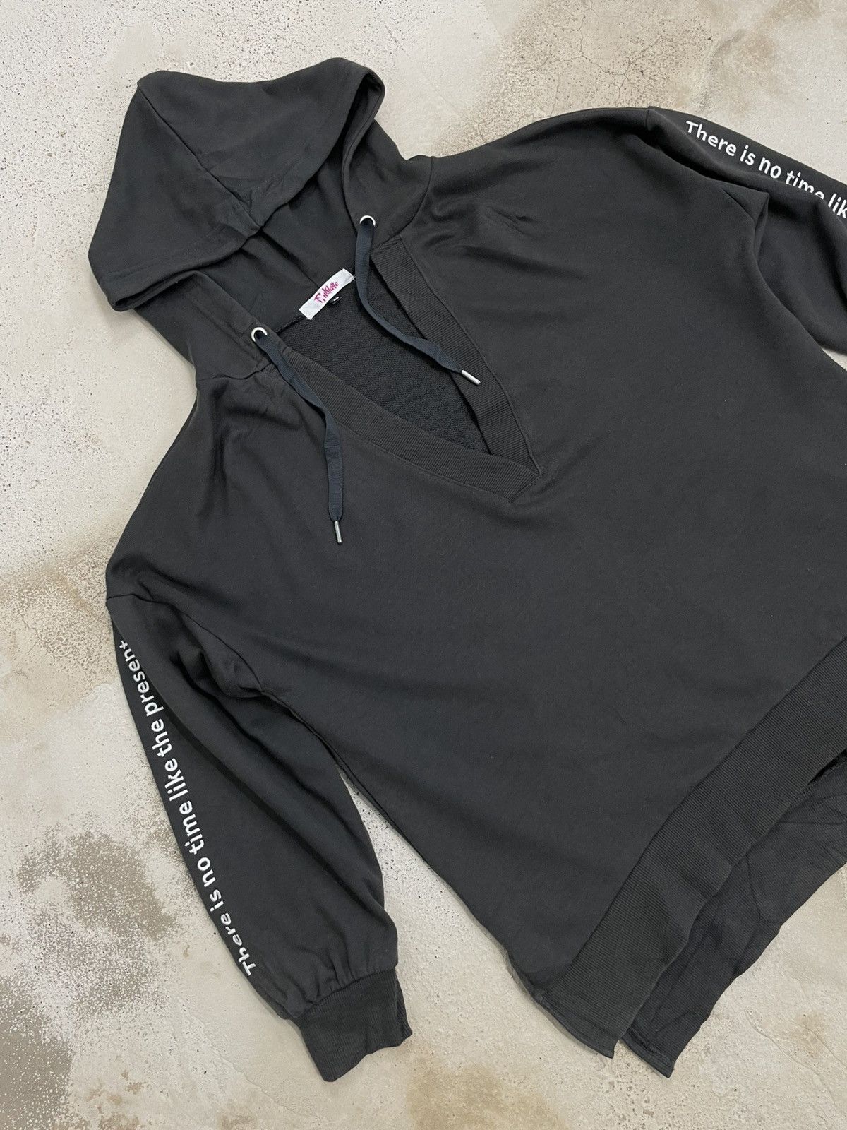 Japanese Brand Pink Latte There is not time like the present Crop Hoodie Size XS / US 0-2 / IT 36-38 - 3 Thumbnail