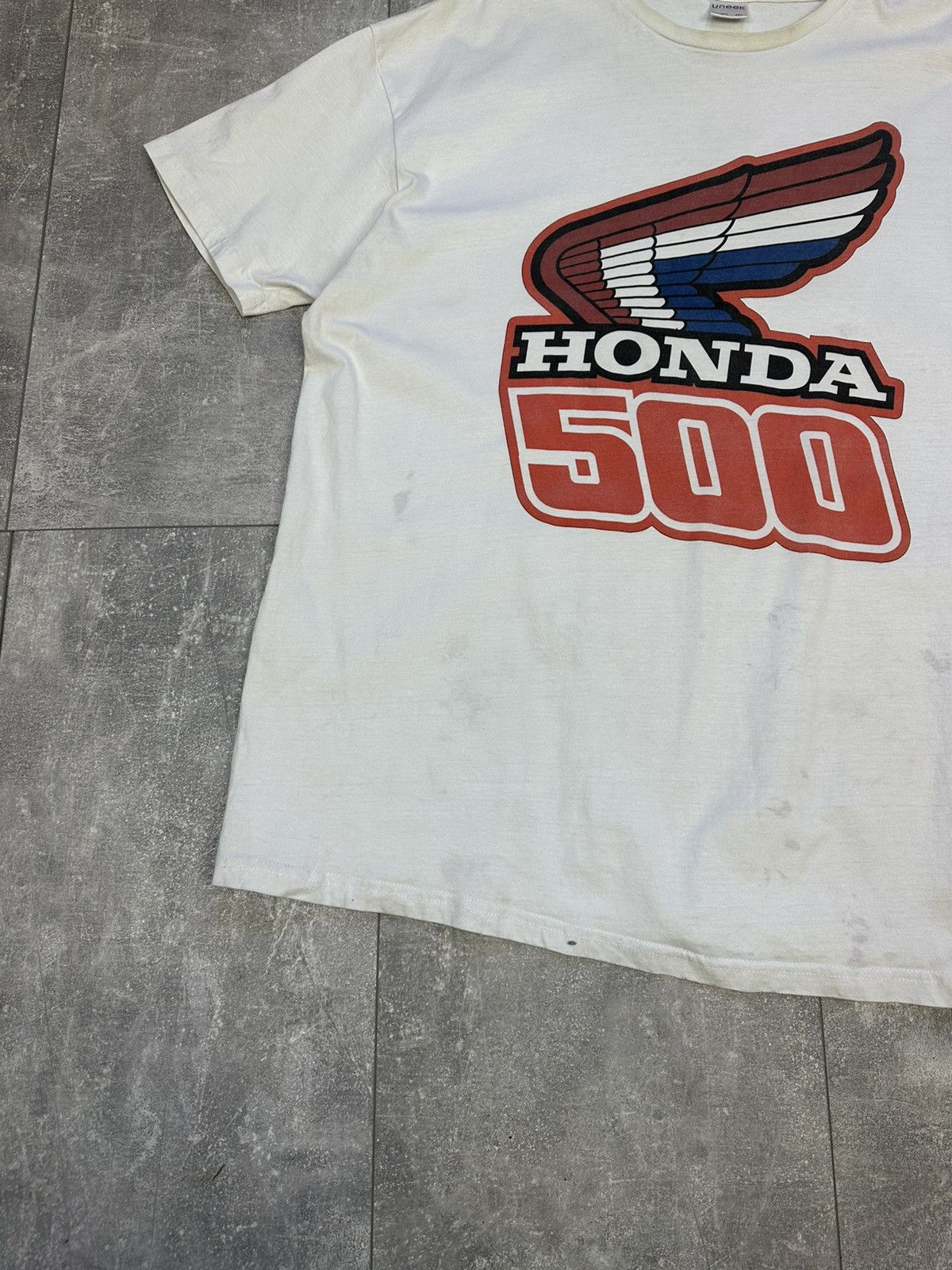 Honda Men’s vintage distressed Honda 500 racing tee Size US XXL / EU 58 / 5 - 3 Thumbnail