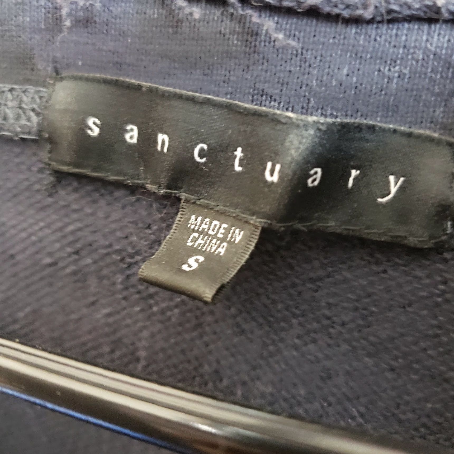 Sanctuary Sanctuary Womens Sweatshirt Size Small Black Blue Camo Long Sleeve Lace Up Pullover Shirt Womens Vintage: No (adjust to rules) Size S / US 4 / IT 40 - 5 Thumbnail