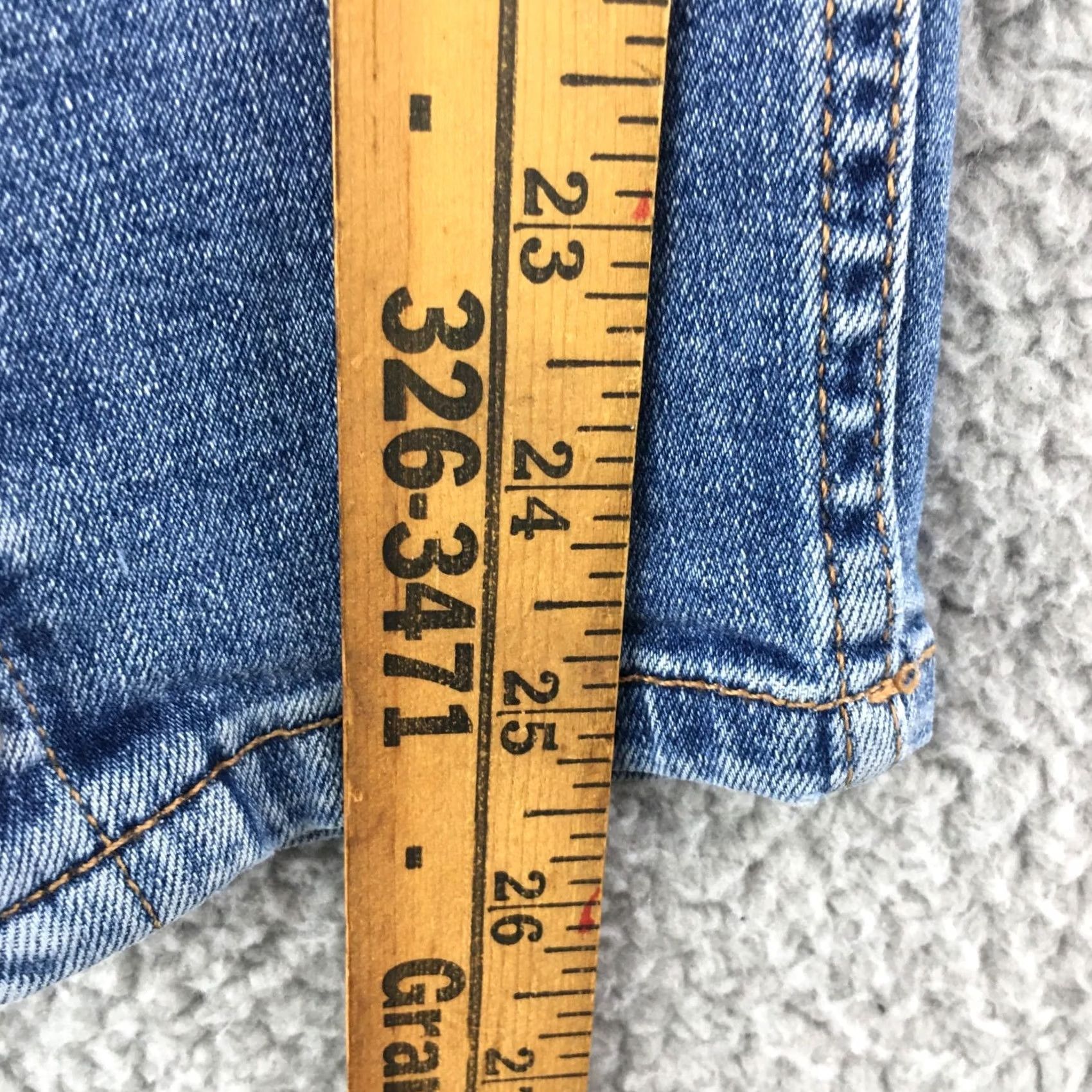 Zara Zara Basic Distressed Skinny Jeans Womens Medium 8 Blue Denim Low Rise Zip Fly Size 30" / US 8 / IT 44 - 7 Thumbnail