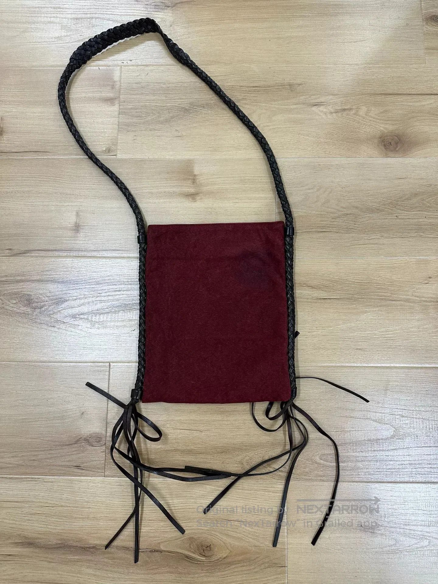 Dries Van Noten Dries van Noten Leather Woven Canvas Bag. Size ONE SIZE - 1 Thumbnail