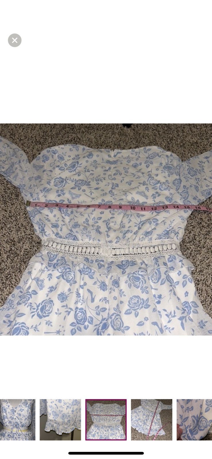 Disney Disney princess XS floral crochet waist romper Size 26" / US 2 / IT 38 - 3 Thumbnail