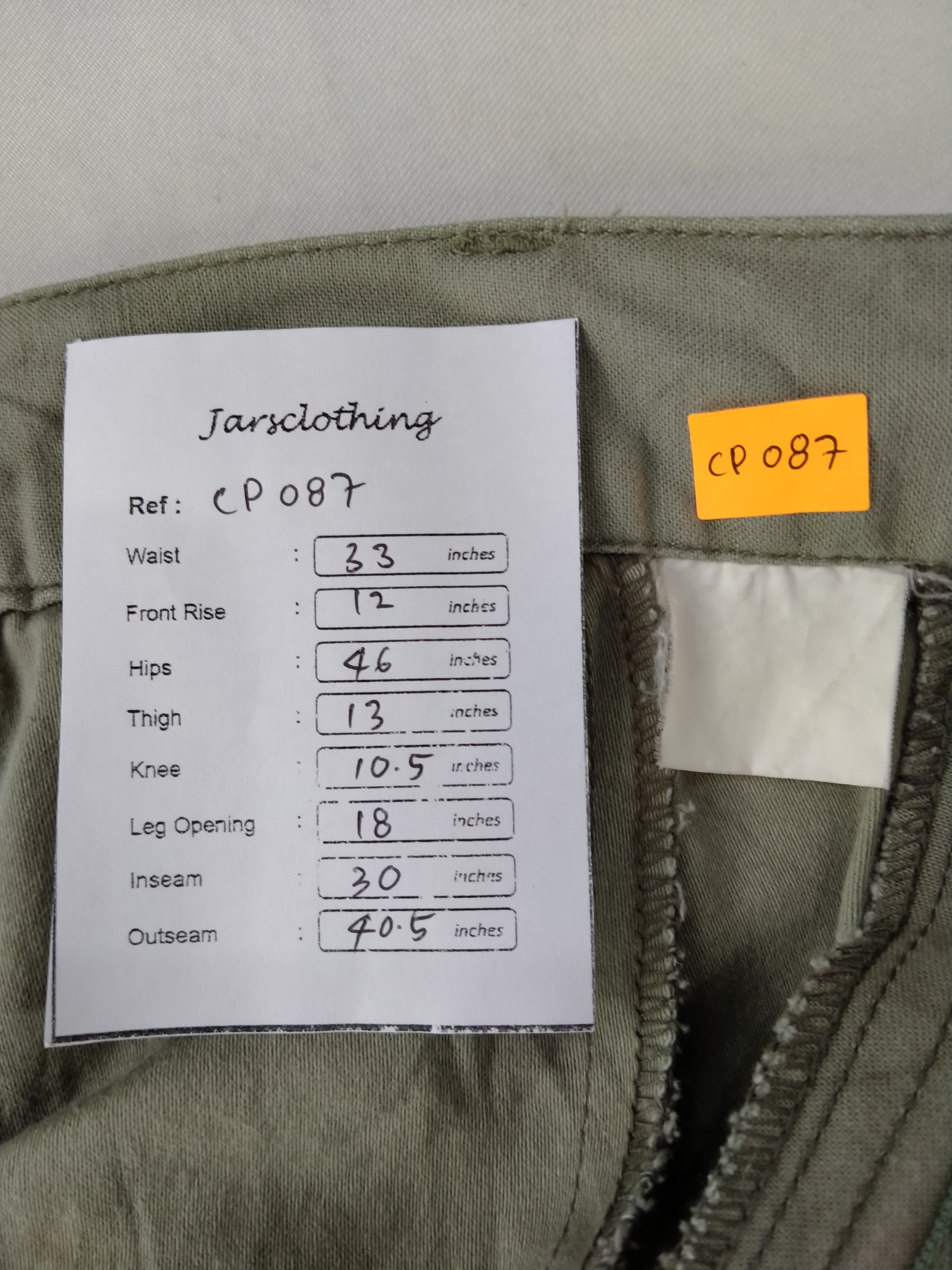 Japanese Brand Elastic/Drawstring Waist Japanese Brand Cargo 33x30 -CP087 Size US 33 - 9 Thumbnail