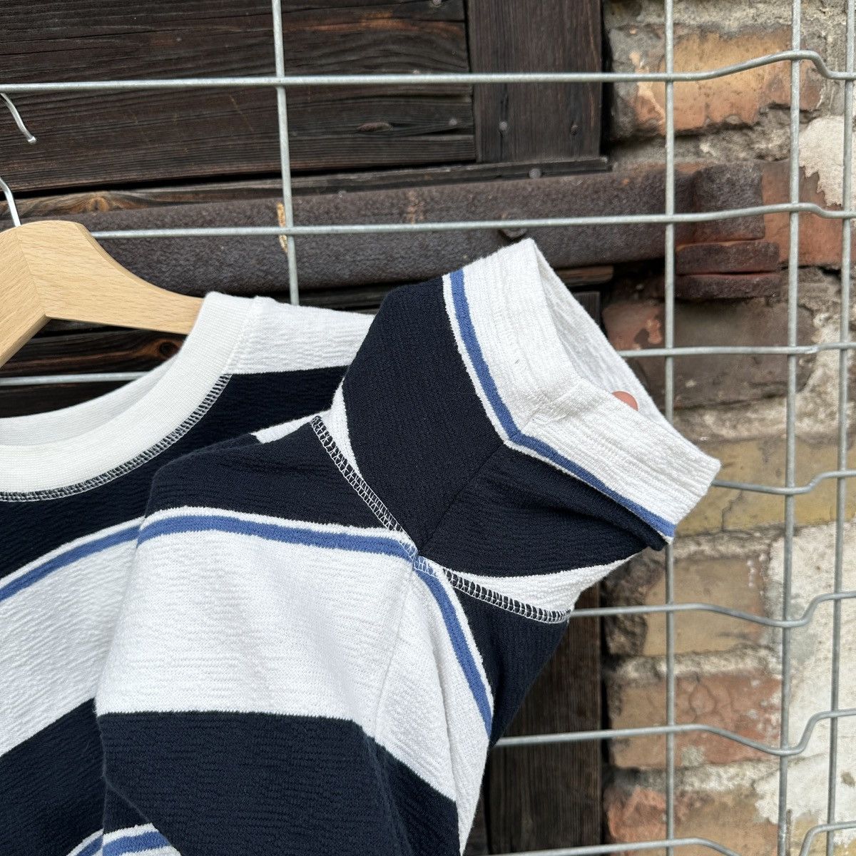 Norse Projects Norse Projects Johannes Textured Stripe T-Shirt Casual S Size US S / EU 44-46 / 1 - 3 Thumbnail