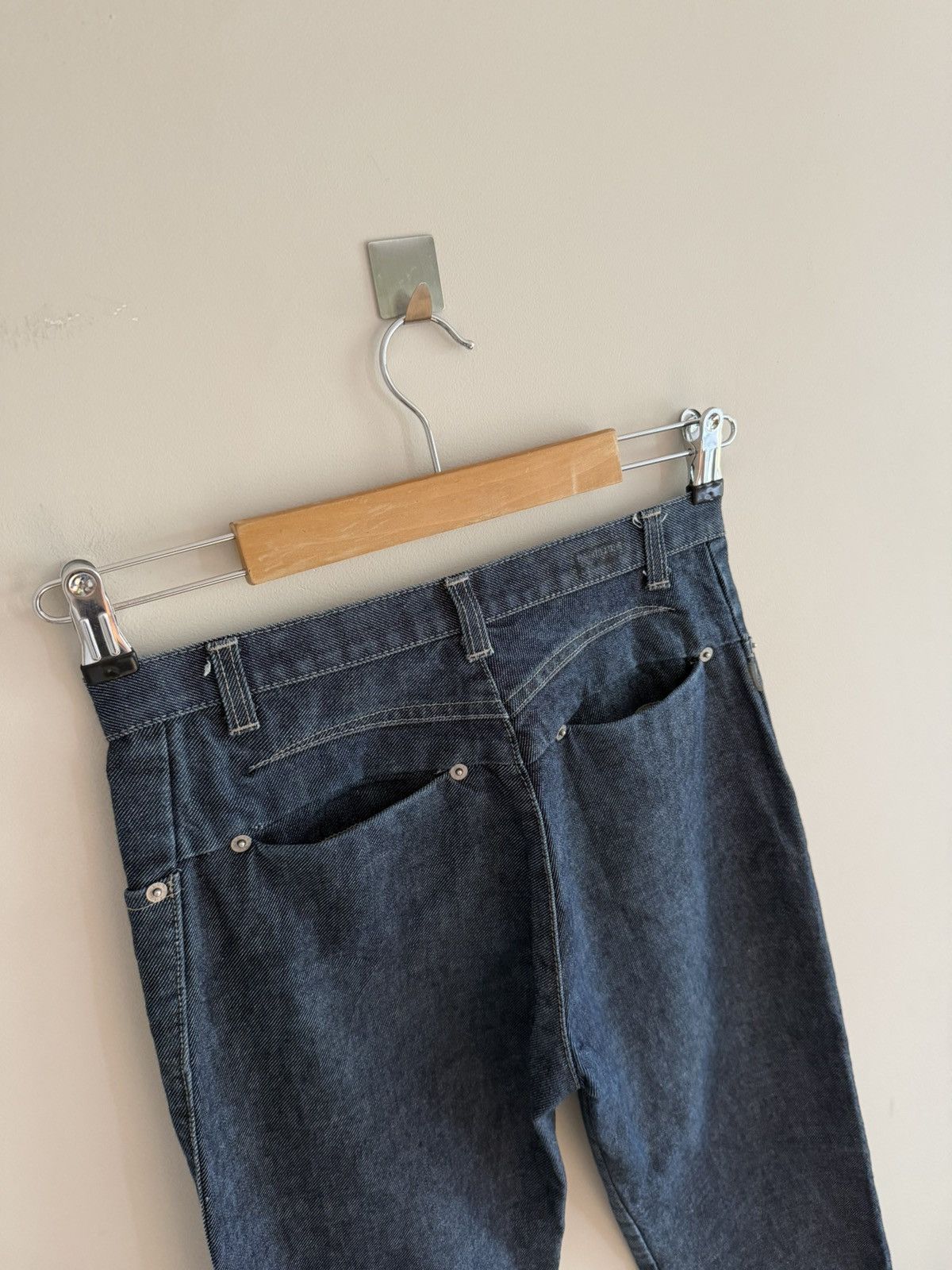 Vintage Vintage Japanese Style Washed Flared Avant Garde Pants Jeans Size 28" / US 6 / IT 42 - 3 Thumbnail