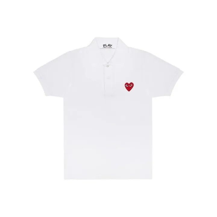Comme des Garcons Comme des Garçons Play Heart Logo Polo Shirt 0079 Size US M / EU 48-50 / 2 - 1 Thumbnail