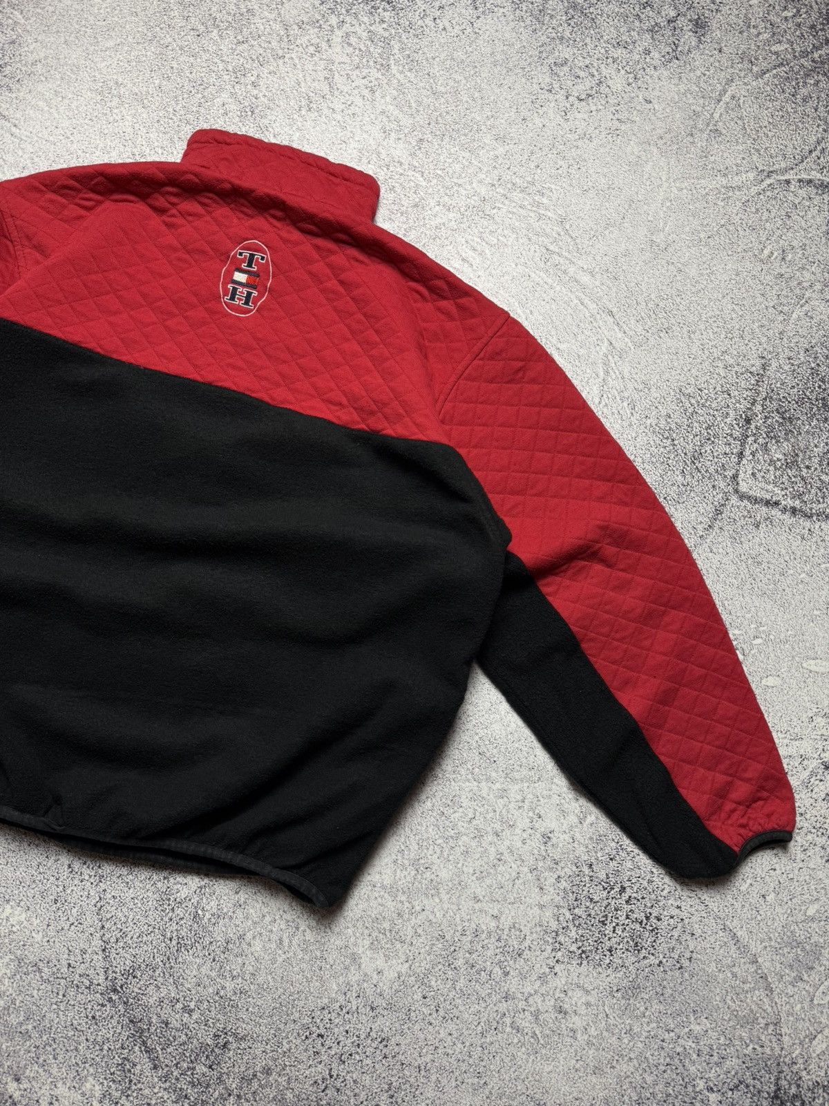 Tommy Hilfiger Rare Tommy Hilfiger Half Zip Fleece Sweatshirt Vintage Style Size US L / EU 52-54 / 3 - 17 Thumbnail