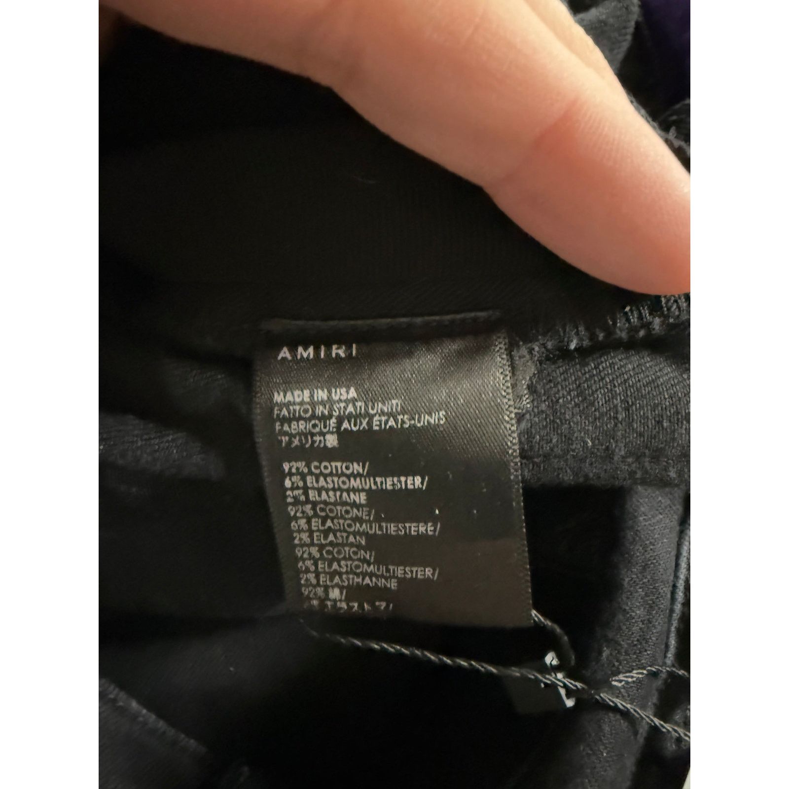 Amiri Amiri Jeans Thrasher Black Purple Yellow Stripe Used 30 Size US 30 / EU 46 - 5 Thumbnail