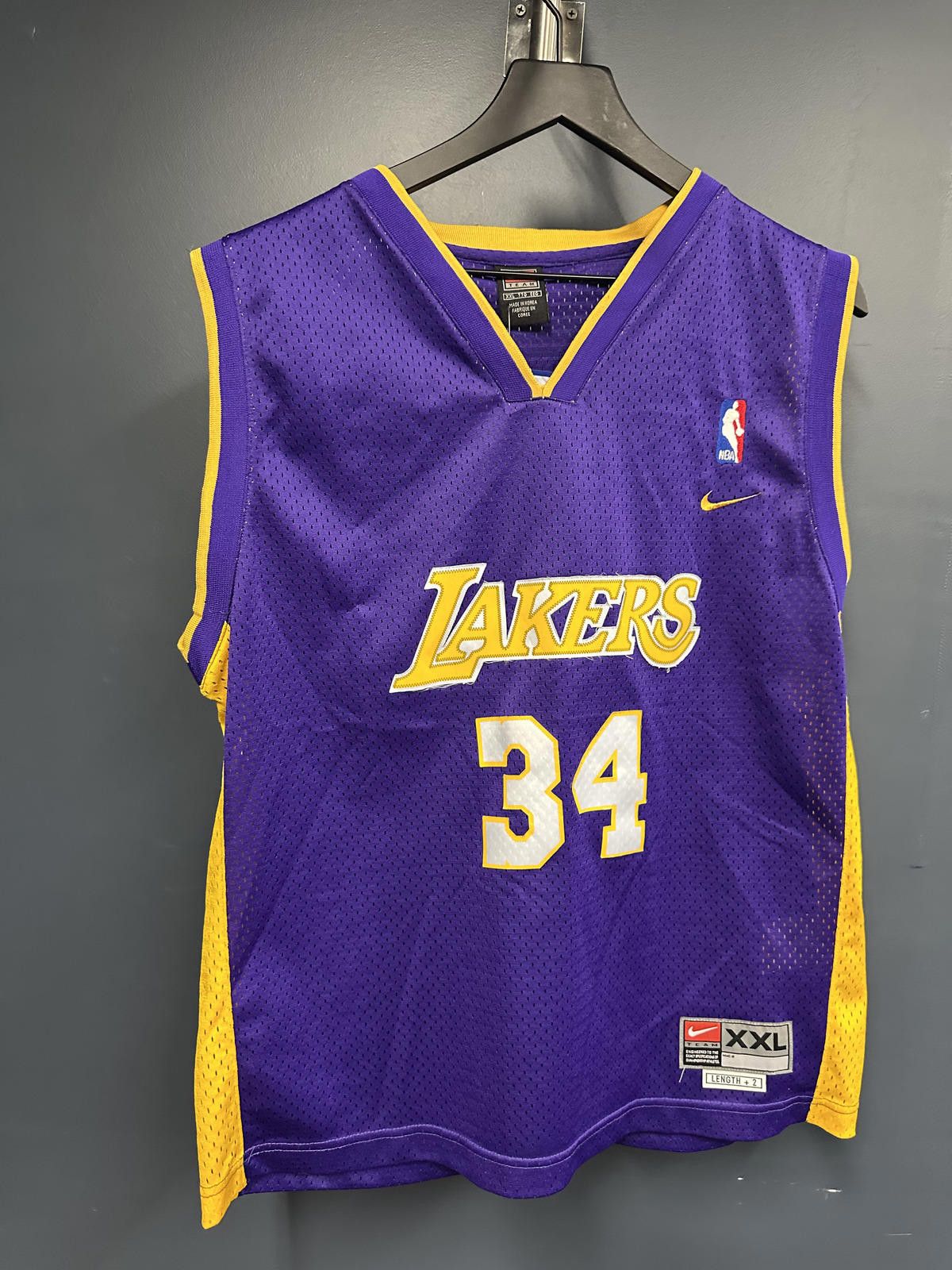 Other Vintage 90s Nike Los Angeles Lakers Shaq Jersey Youth XXL Size ONE SIZE - 1 Thumbnail