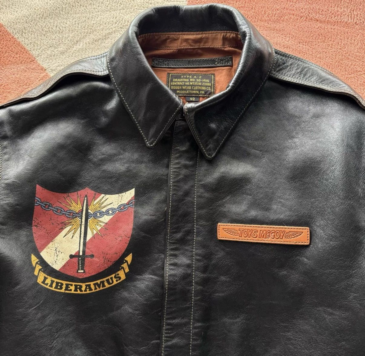 TOYS McCOY Toys McCoy Limited Edition A2 Horsehide Leather Jacket K22 Size US XS / EU 42 / 0 - 3 Thumbnail