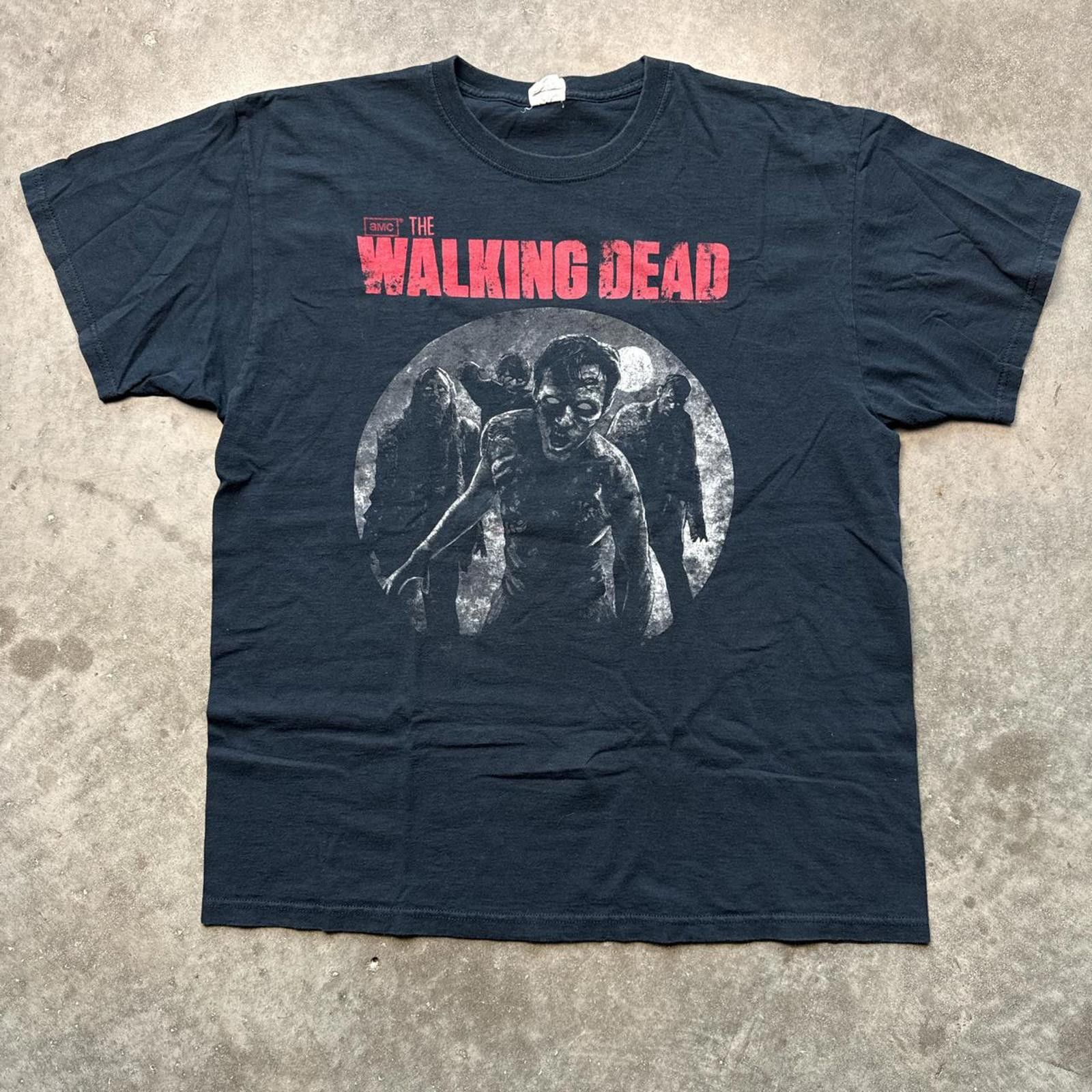 Jerzees The walking Dead Zombies Horror Tv Show 2012 Y2k T-Shirt Size US XL / EU 56 / 4 - 1 Thumbnail