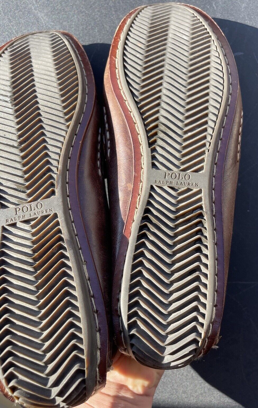 Polo Ralph Lauren POLO RALPH LAUREN Men's Leather Brown Shoes Size 11.5 D Size US 11.5 / EU 44-45 - 12 Thumbnail