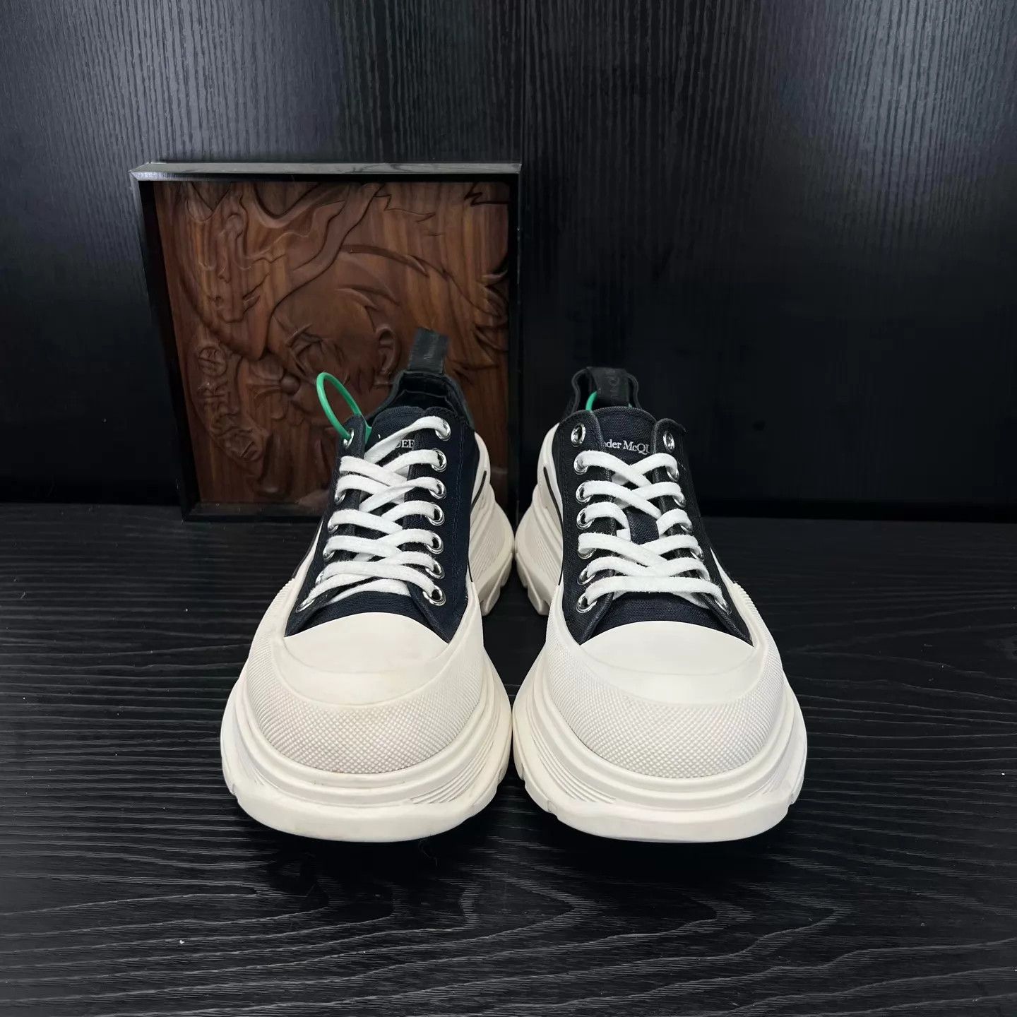 Alexander McQueen Alexander McQueen Black & White Martin Boots 41.5 Size US 8.5 / EU 41-42 - 4 Thumbnail
