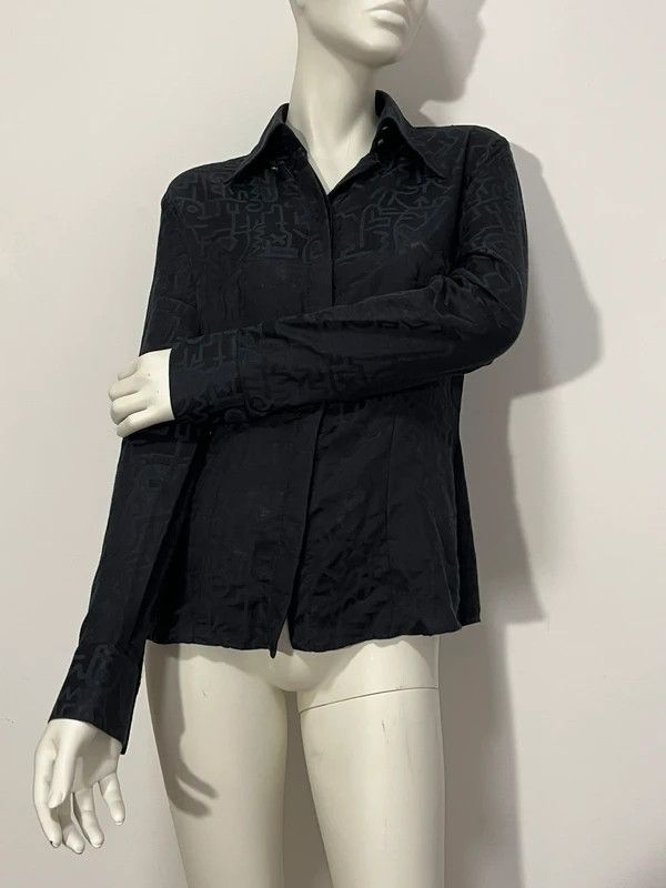 Versus Versace Versus Versace silk black shirt vintage Size XL / US 12-14 / IT 48-50 - 2 Thumbnail