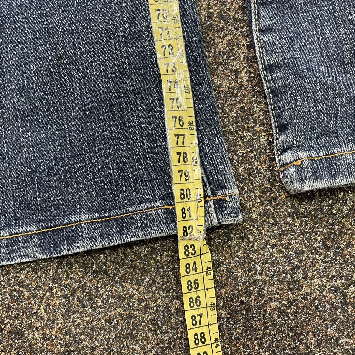 Vintage Vintage Y2K Baggy Wide Leg Flared Jeans Skater 90s Faded Size 32" / US 10 / IT 46 - 7 Thumbnail