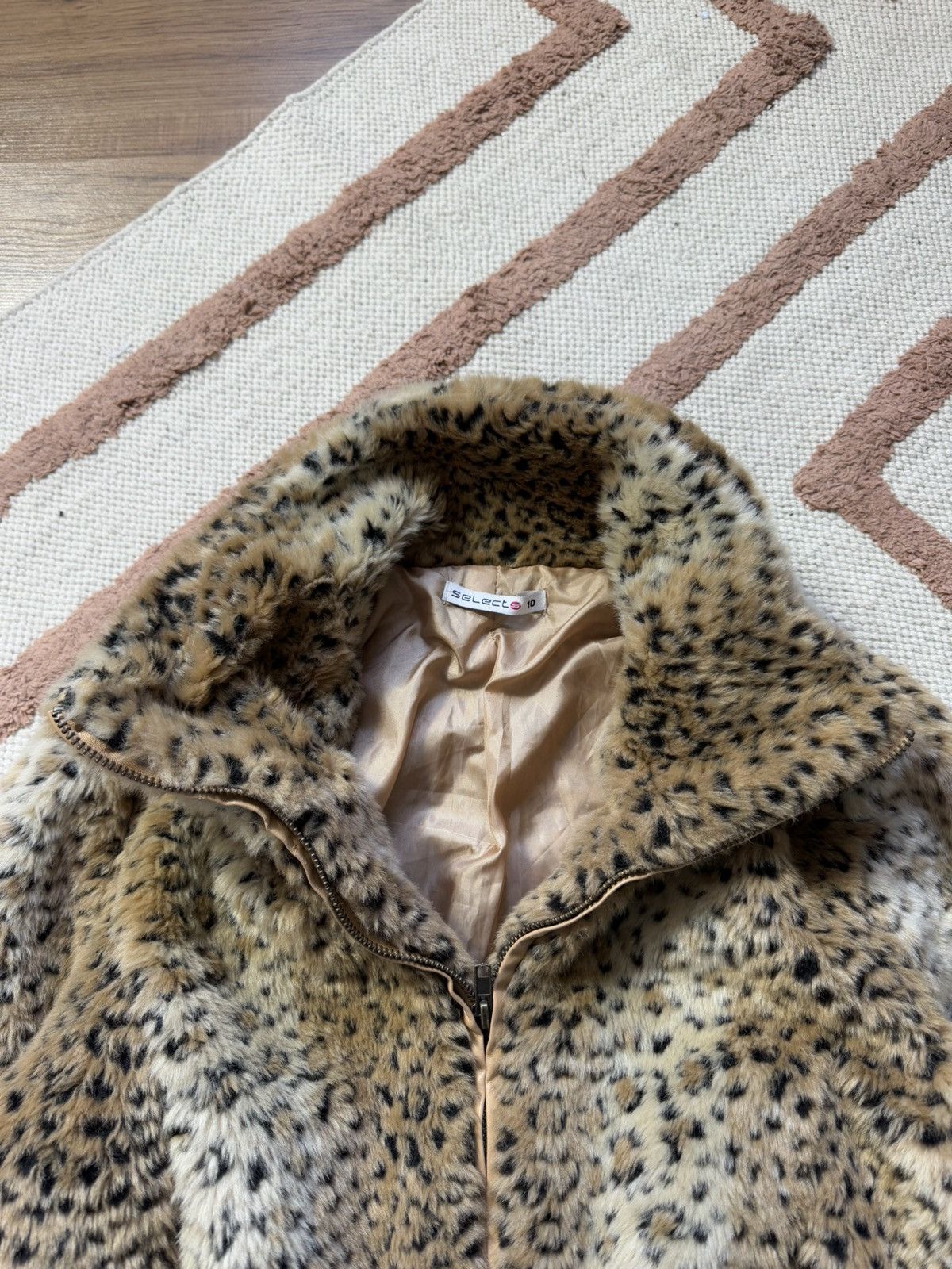 Vintage VINTAGE FLUFFY MOHAIR LEOPARD CROPPED FAUX FUR COAT Size M / US 6-8 / IT 42-44 - 5 Thumbnail