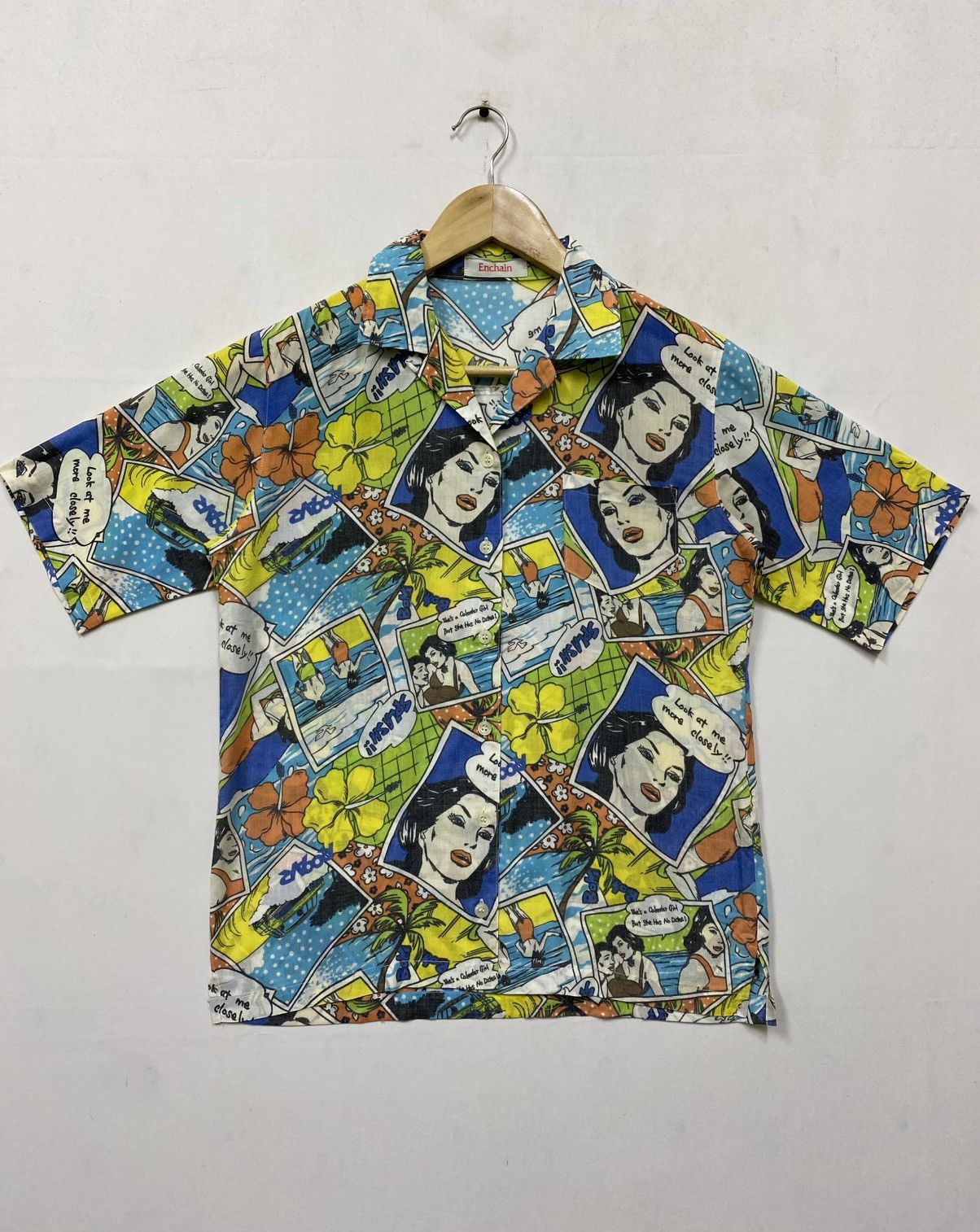 Vintage Hawaiin Shirt Sexy Girl Look At Me More Closely