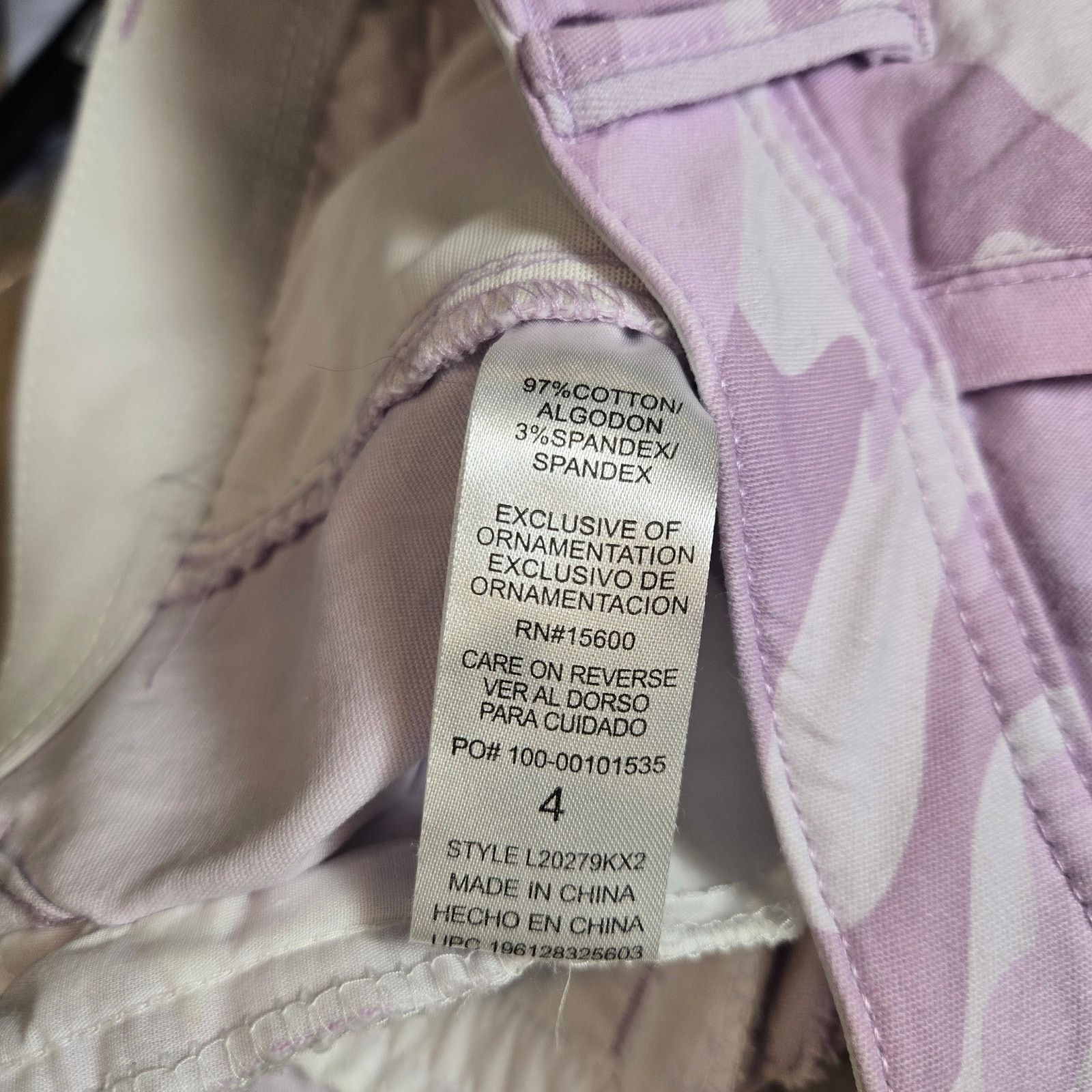 Other Wit & Wisdom Utility sz 4 High Waist purple Camo Cargo Size 27" / US 4 / IT 40 - 6 Thumbnail