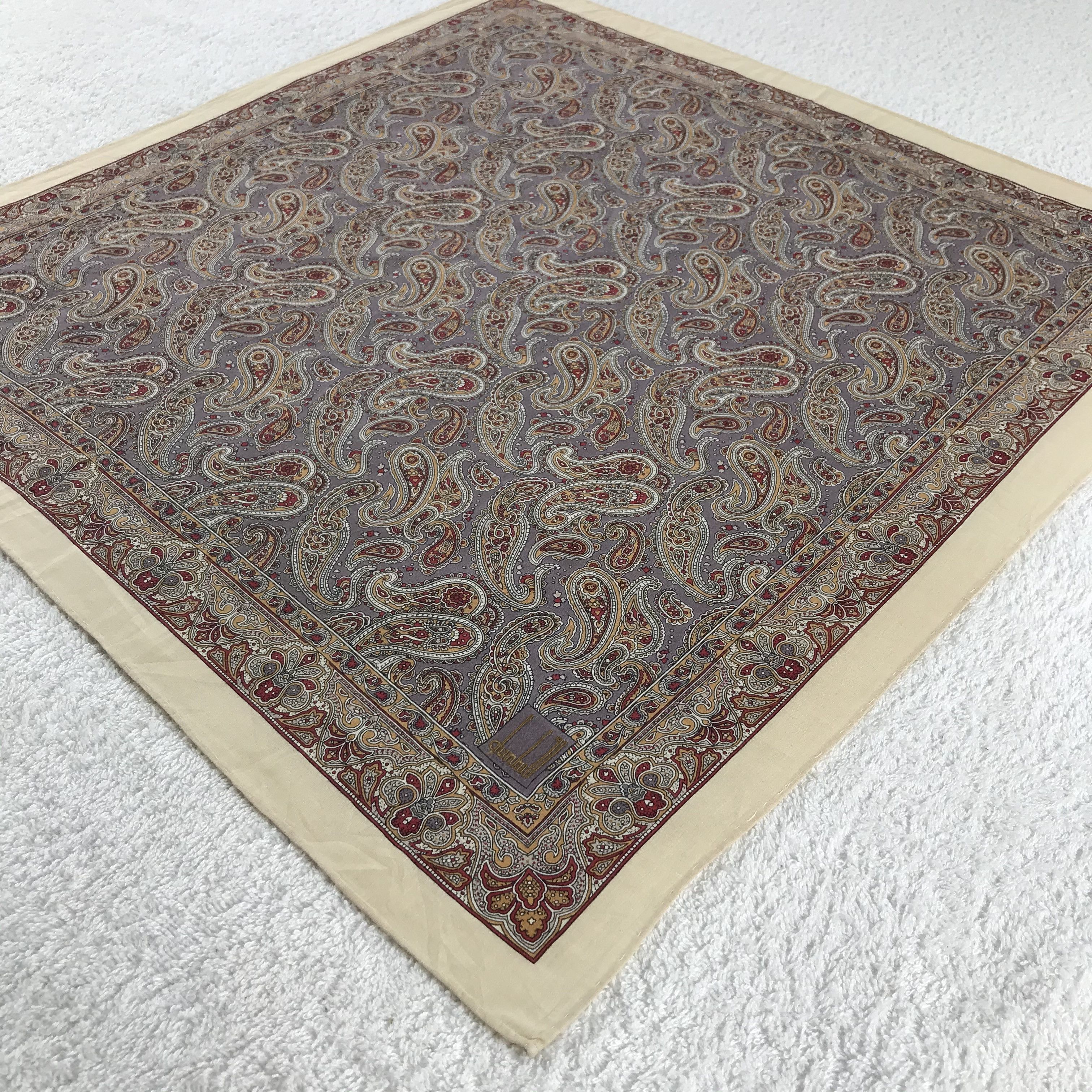 Alfred Dunhill × Vintage Dunhill Bandana / Handkerchief / Neckerchief - S332 Size ONE SIZE - 2 Thumbnail