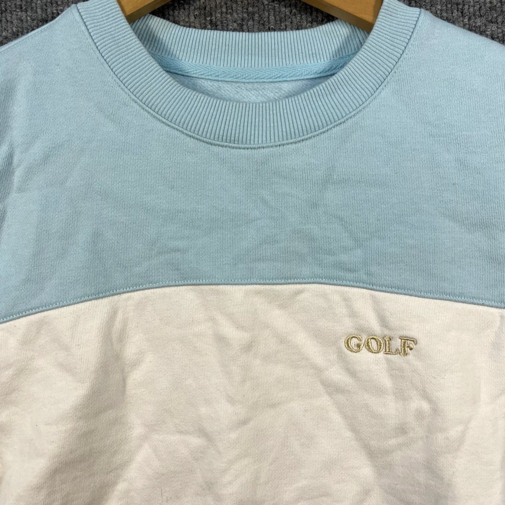 Golf Wang Golf Wang Crewneck Sweatshirt Mens M Color Block Striped Logo Sweatshirt Size US M / EU 48-50 / 2 - 2 Thumbnail