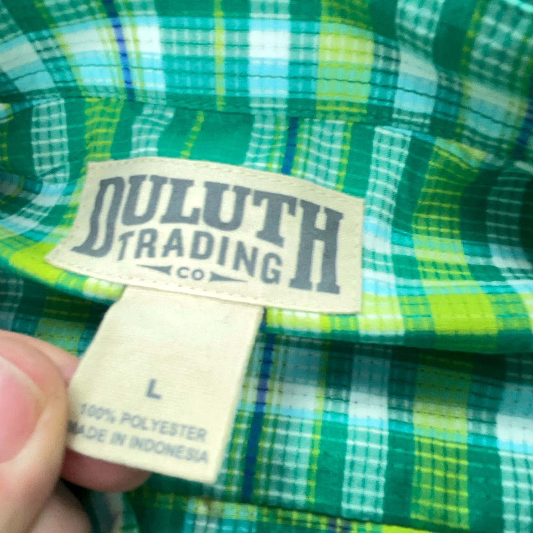 Vintage Duluth Shirt Men Large Green Plaid Button Up Double Pocket Outdoors Camp River Size US L / EU 52-54 / 3 - 3 Thumbnail