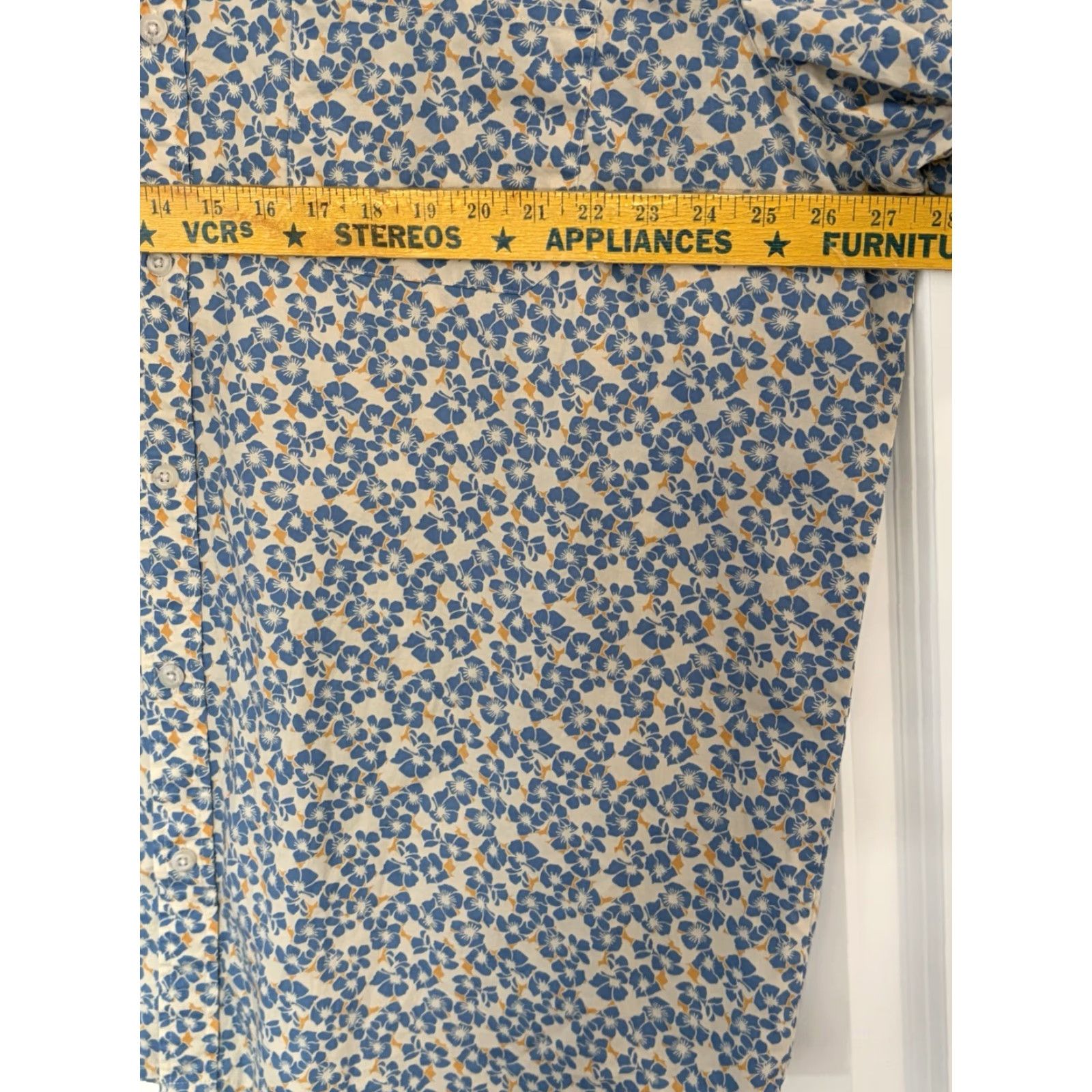 Vintage Columbia Mens Regular Fit Floral Short Sleeve Button-Down Shirt Blue 2XL Size US XXL / EU 58 / 5 - 3 Thumbnail