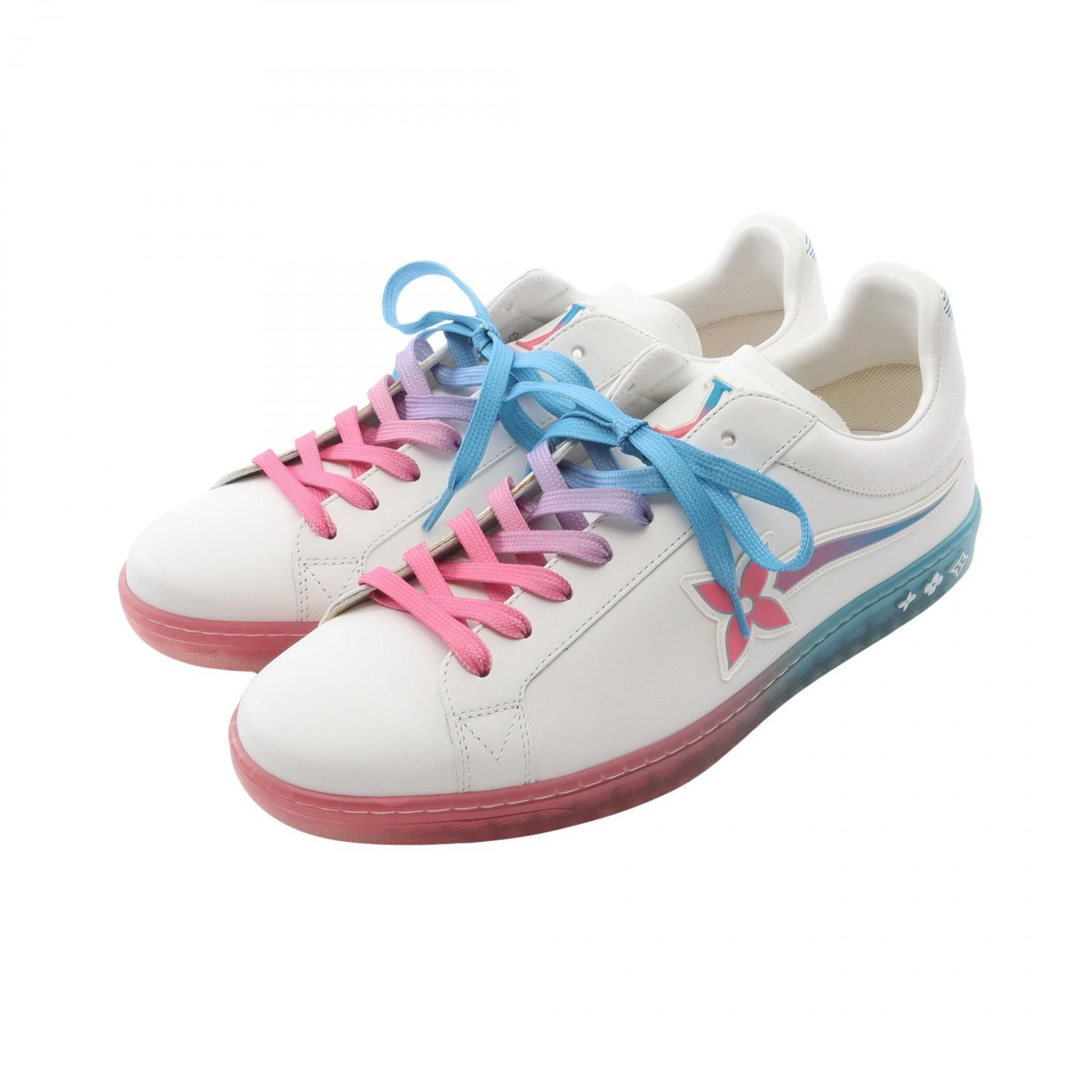 Louis Vuitton Louis Vuitton Louis Vuitton Luxembourg Samothrace Line Leather Sneakers Leather Shoes DUTY FREE for USA Size ONE SIZE - 1 Thumbnail