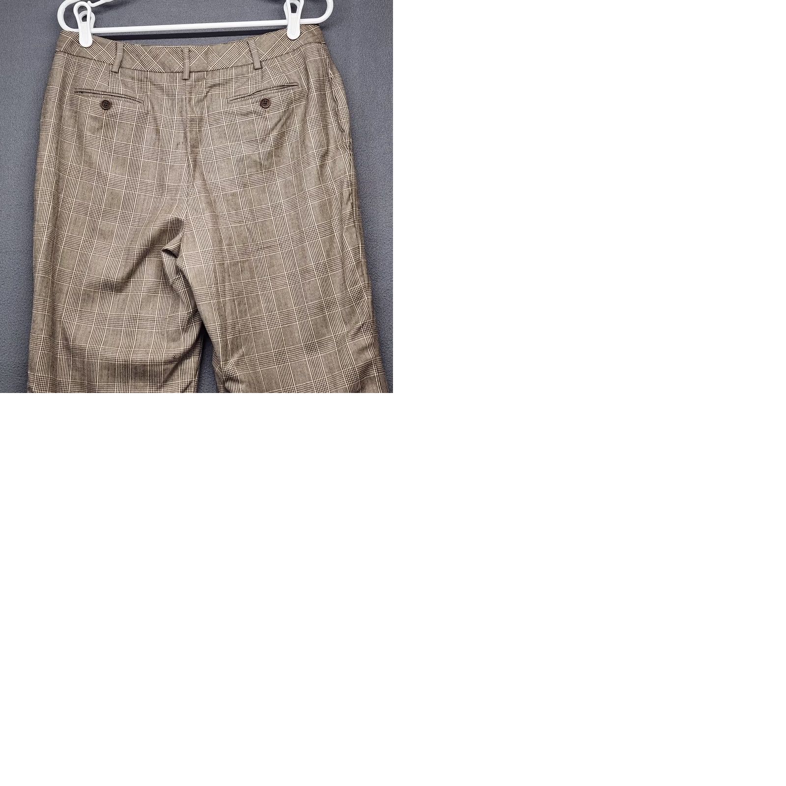 Brooks Brothers Brooks Brothers Wool Pants Womens 12 Grey Glen Plaid Business Office Career Chino Regular Womens Size 34" / US 12 / IT 48 - 9 Thumbnail