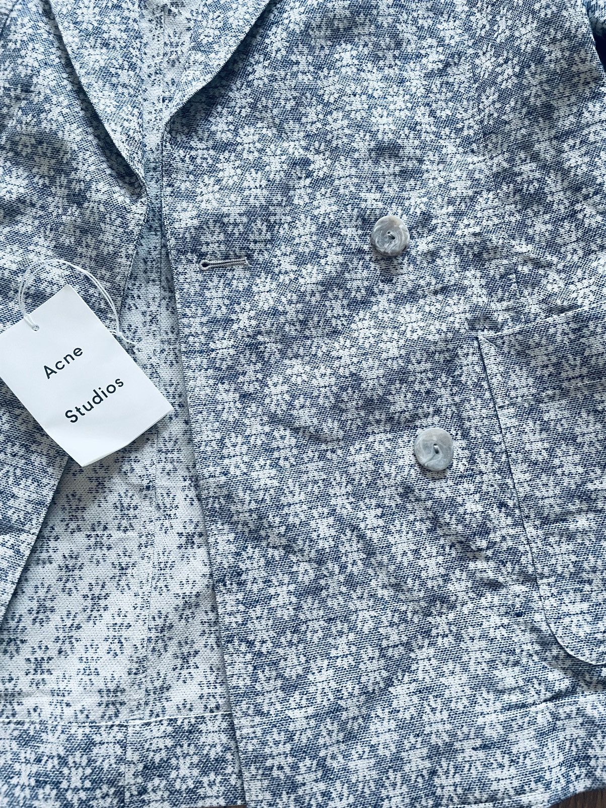 Acne Studios Acne Studios, Floral jacquard double breasted blazer Size S / US 4 / IT 40 - 2 Thumbnail